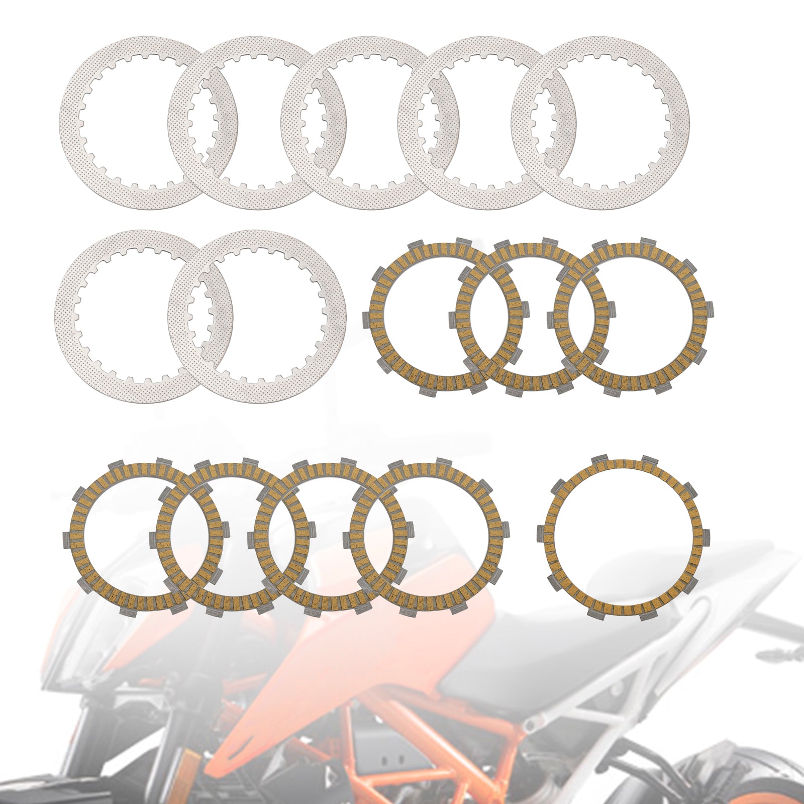 Clutch Friction Plate Kit Set fit for 90232011000 / 90232111000 RC390 2014-2015