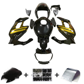 Amotopart 1997-2005 VTR1000F Honda Black&Gold Fairing Kit