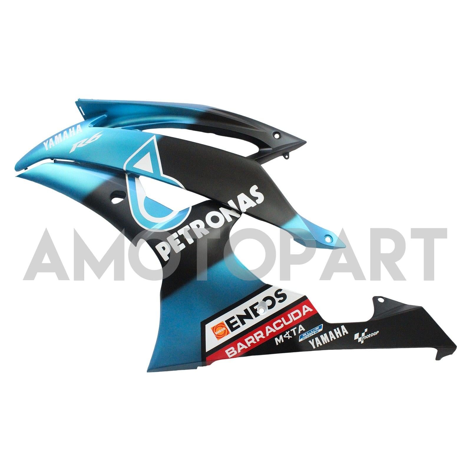 AMOTOPART 2008-2016 YZF 600 R6 Yamaha Blue Petronas Abzugskit