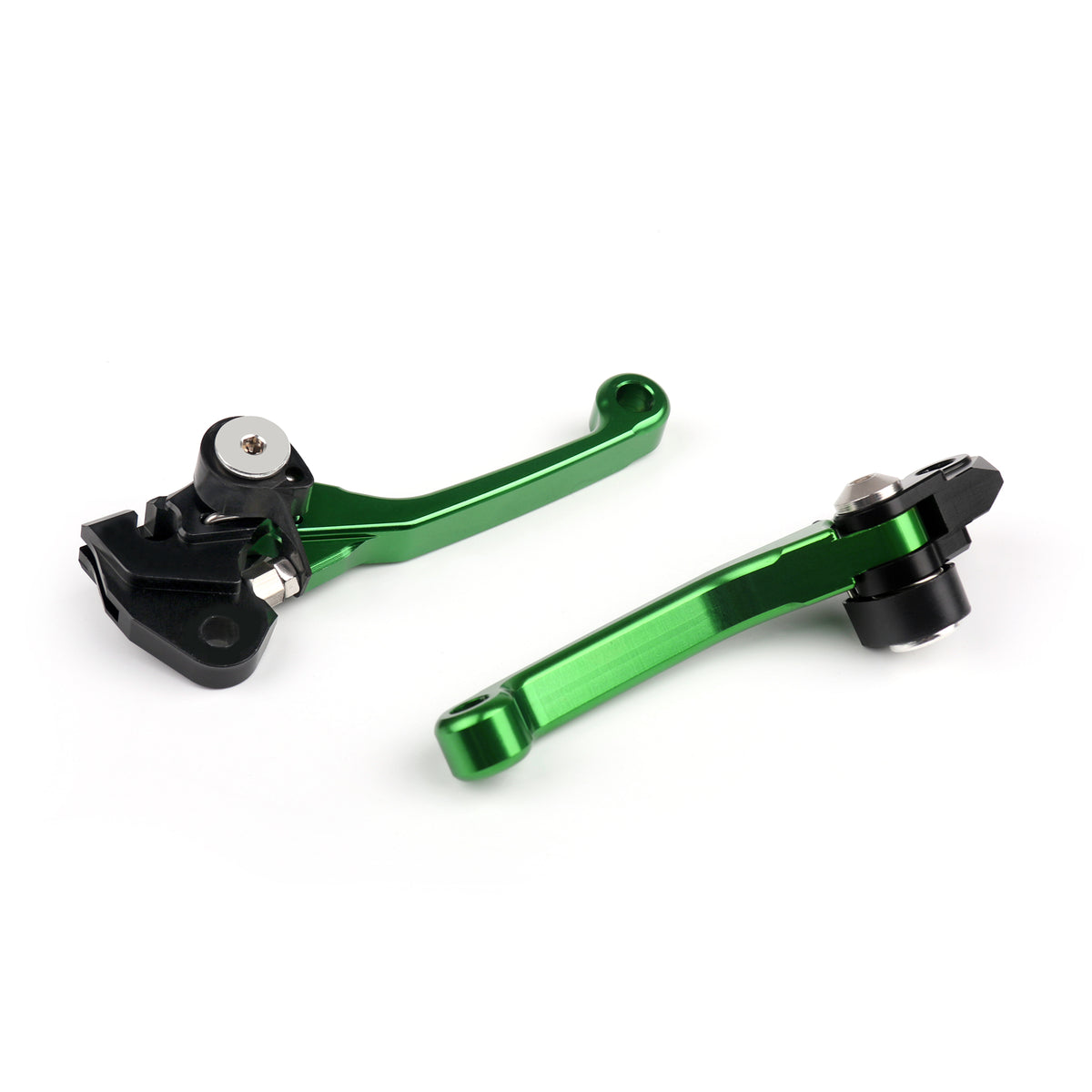 Leviers de frein et d'embrayage pivotants Kawasaki KX65 KX85 KX250/KX250F KX125 2004, vert