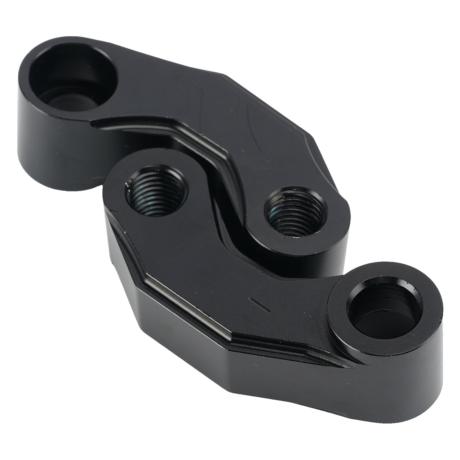 Paar schwarze Aluminium-Spiegelverlängerungen, Riser-Verlängerung, 10 mm, universell