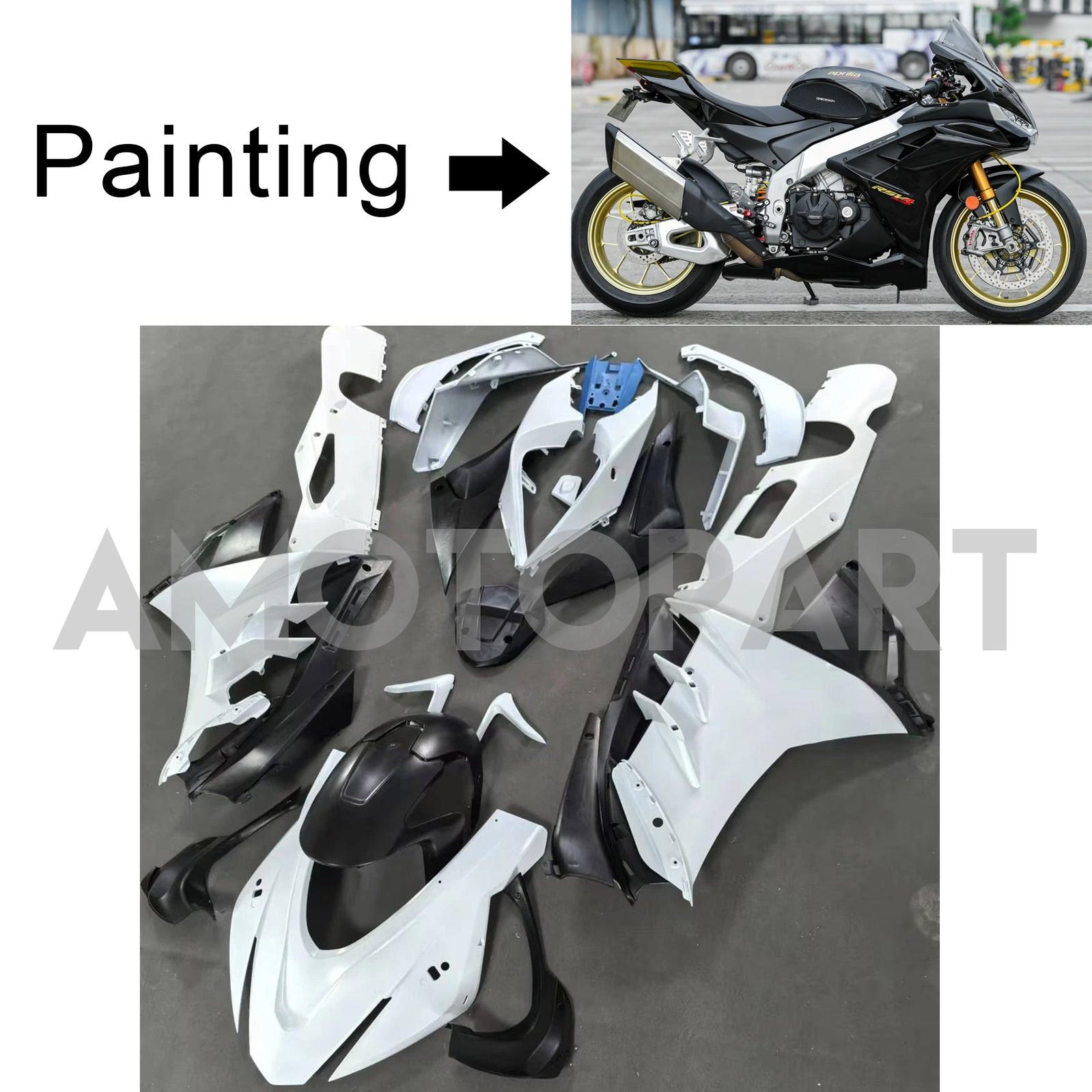 Amotopart 2022-2024 Aprilia RSV4 1100 Glossy Black Fairing Kit
