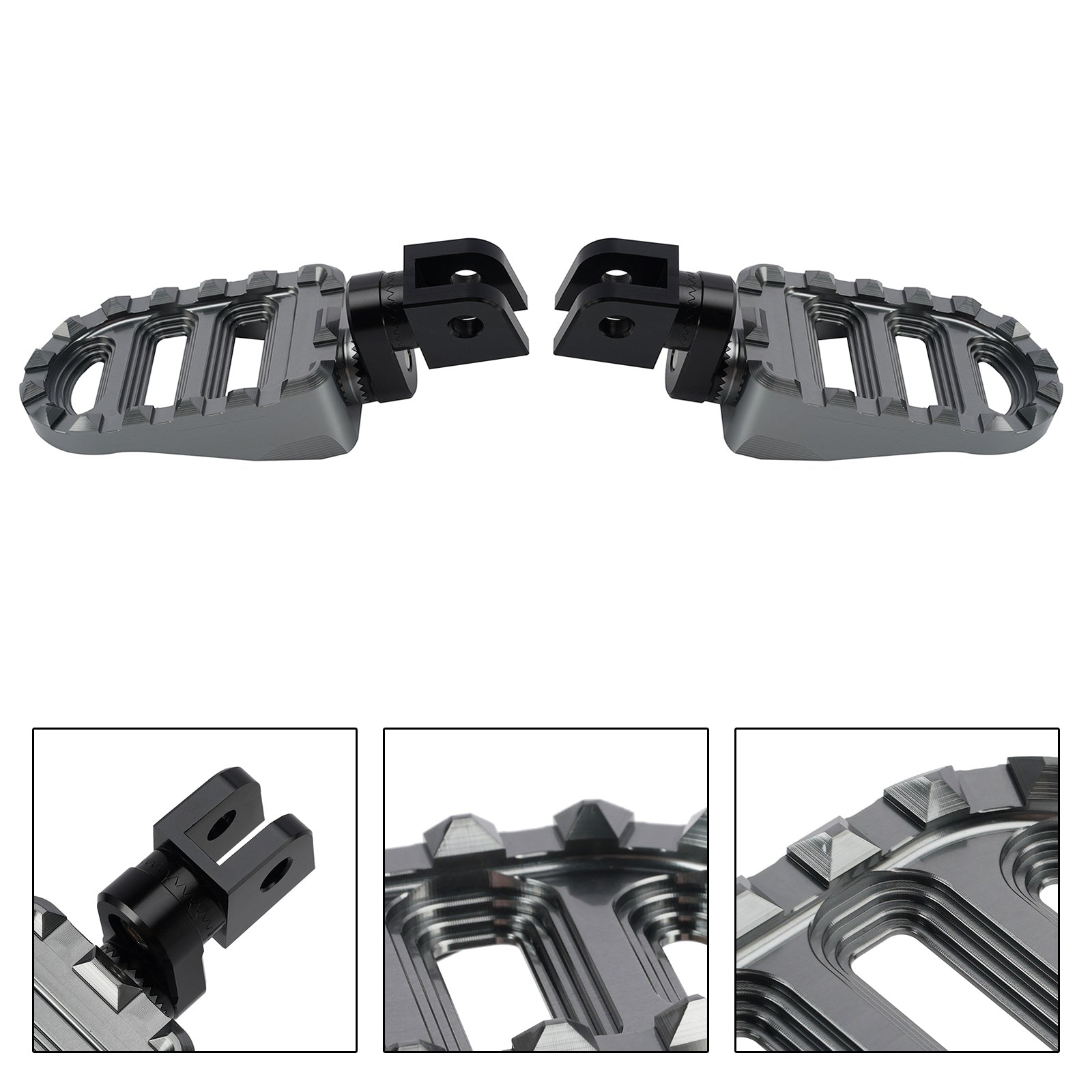 2016-2025 Honda NC750X NC750S Front Footrests Foot Pegs Gray