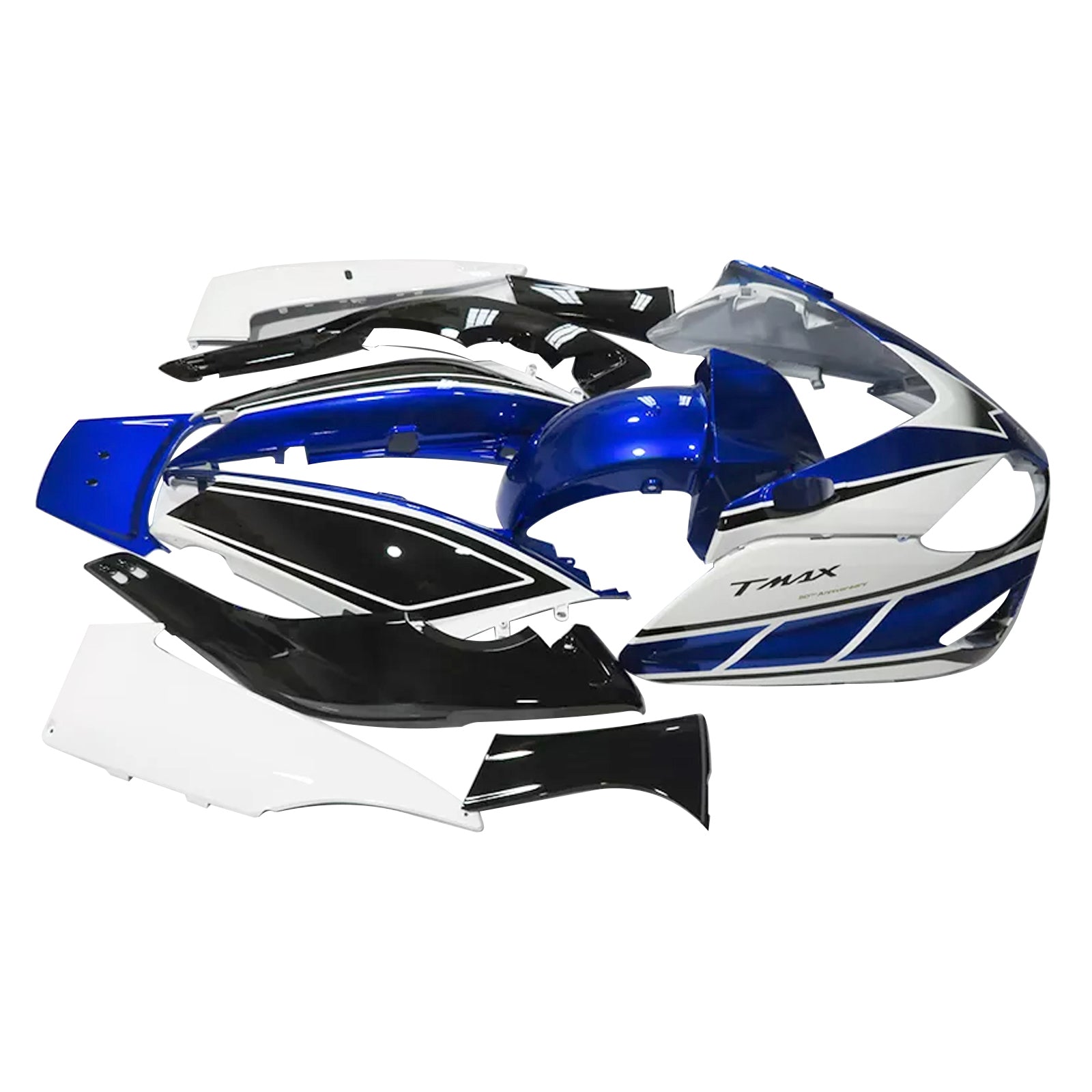 Kit carena Amotopart 2001-2007 Yamaha T-Max nero bianco blu