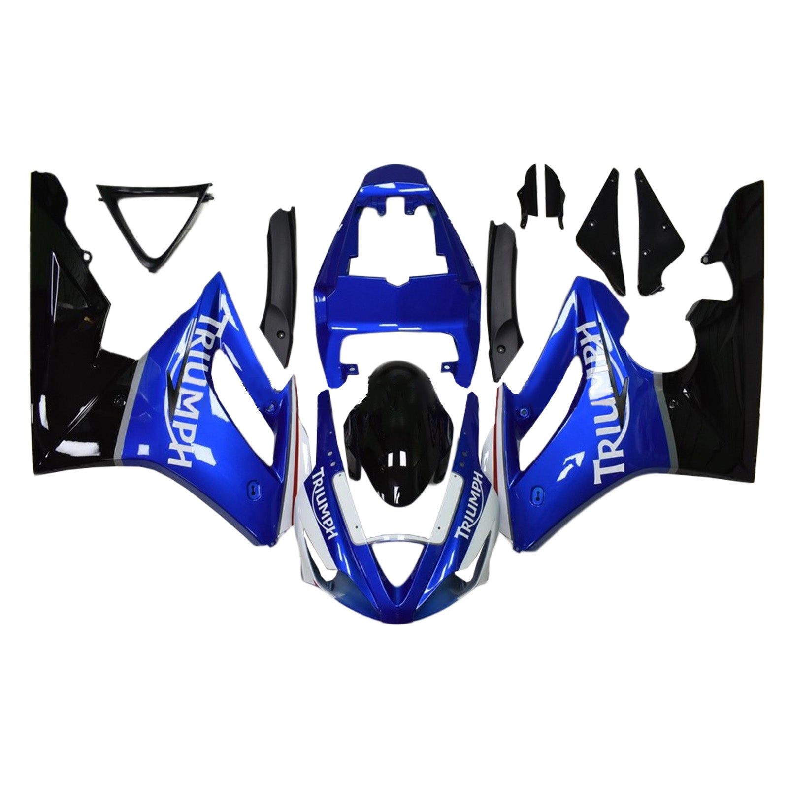 Amotopart 2006-2008 Kit carena Triumph Daytona 675 nero e blu