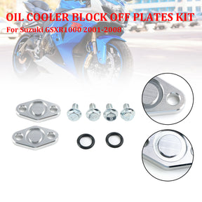 KIT de placas de bloque de enfriador de aceite Suzuki GSXR1000 01-08