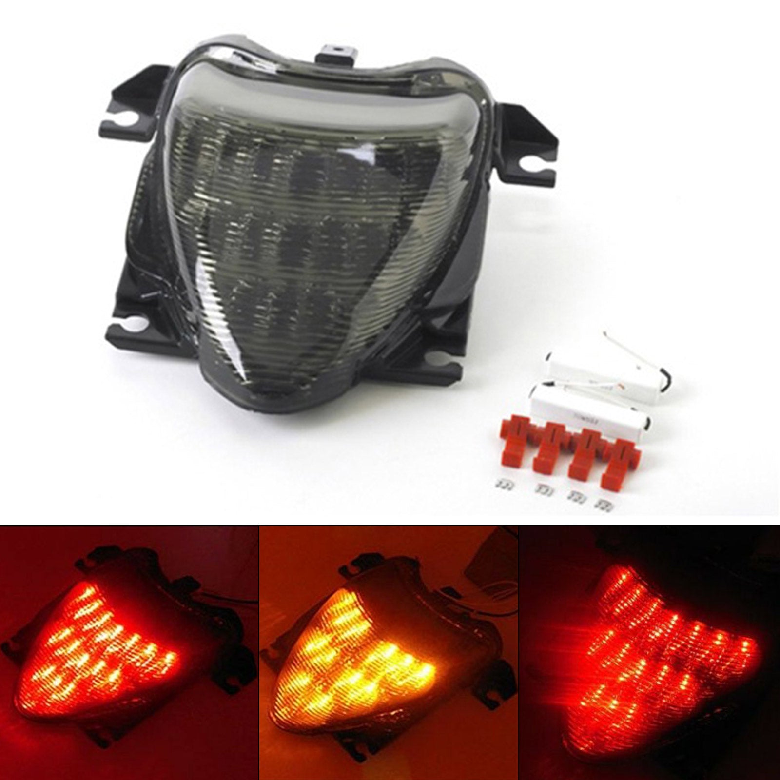 Integrated LED TailLight Turn Signals for Suzuki Boulevard M109R 06-09 Smoke