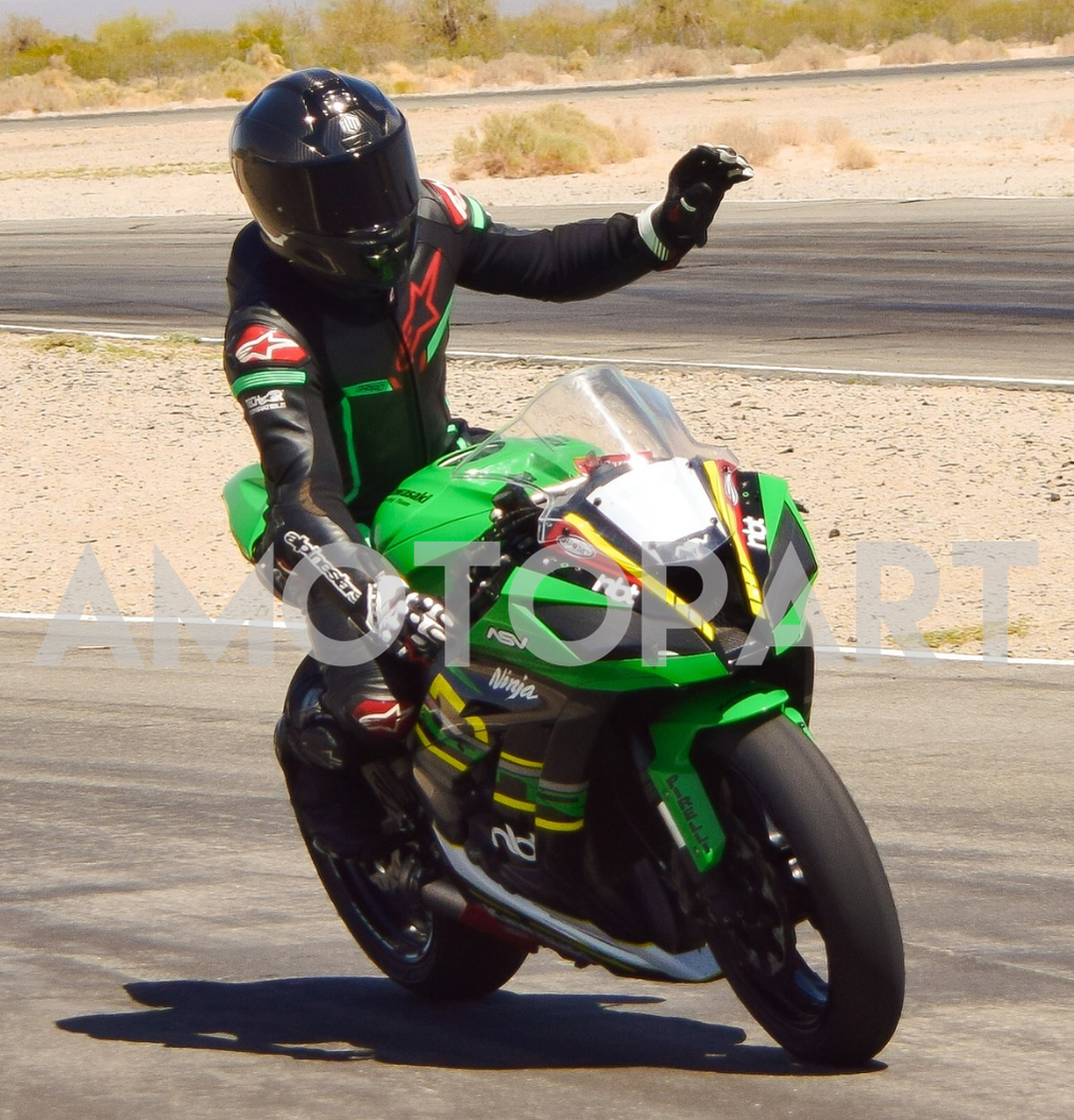 Amotopart 2011-2015 Kawasaki ZX10R Matte Gray & Blue Fairing Kit