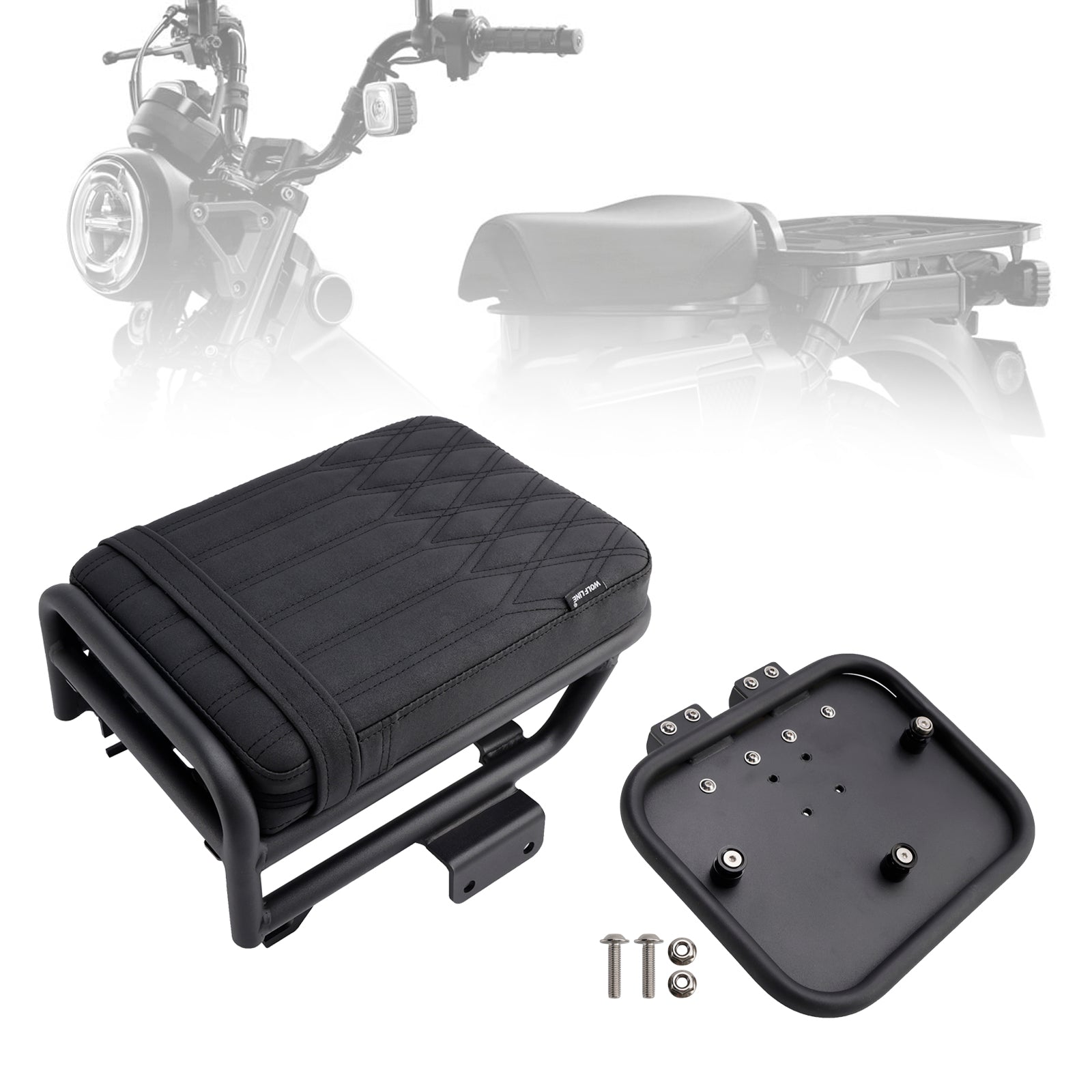 2020–2023 Honda CT125 Hunter Cub Kit Satteltaschenhalterung & Rücksitzkissen braun