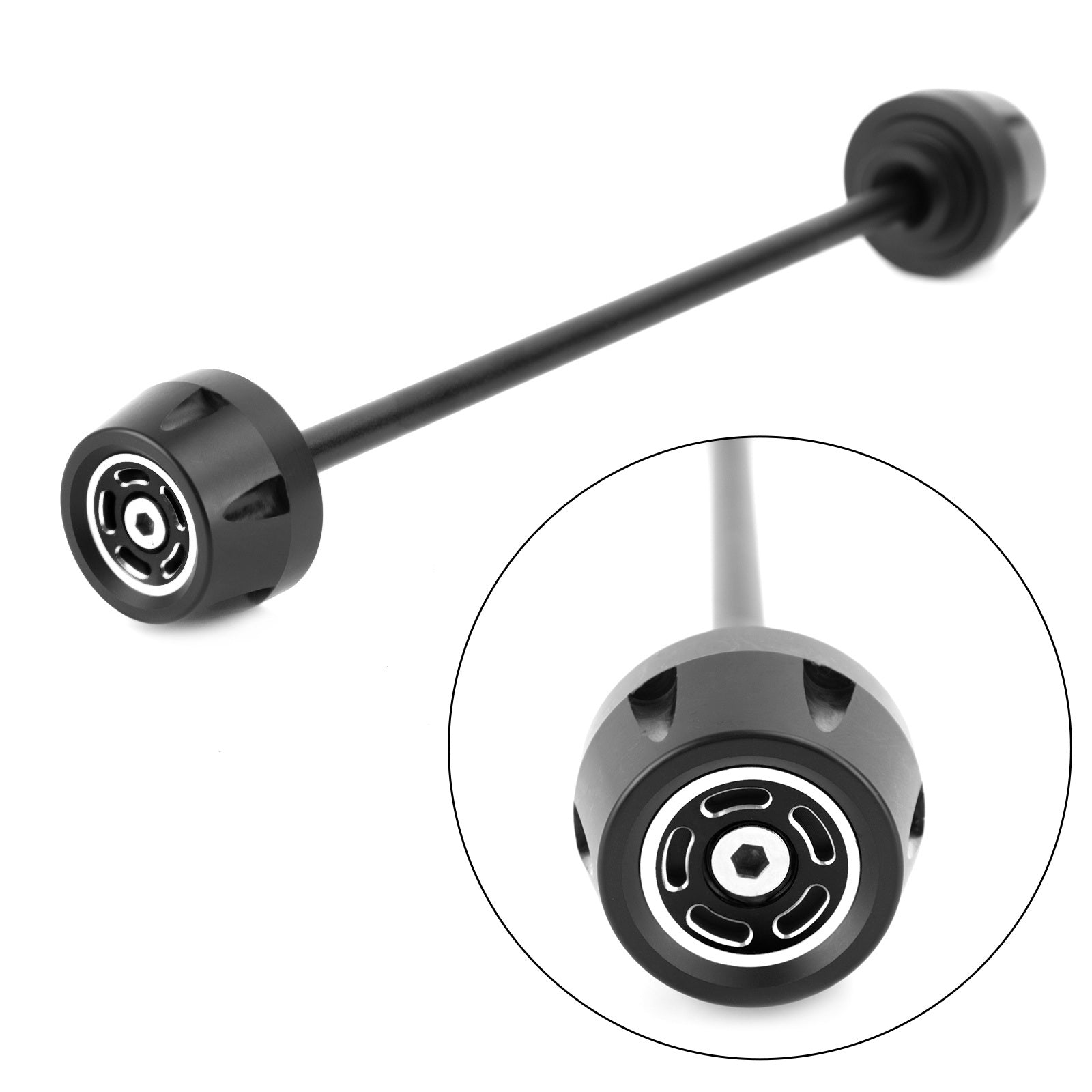 Ducati Scrambler Sixty2 Classic Front Spindle Bobbins Wheel Slider Black