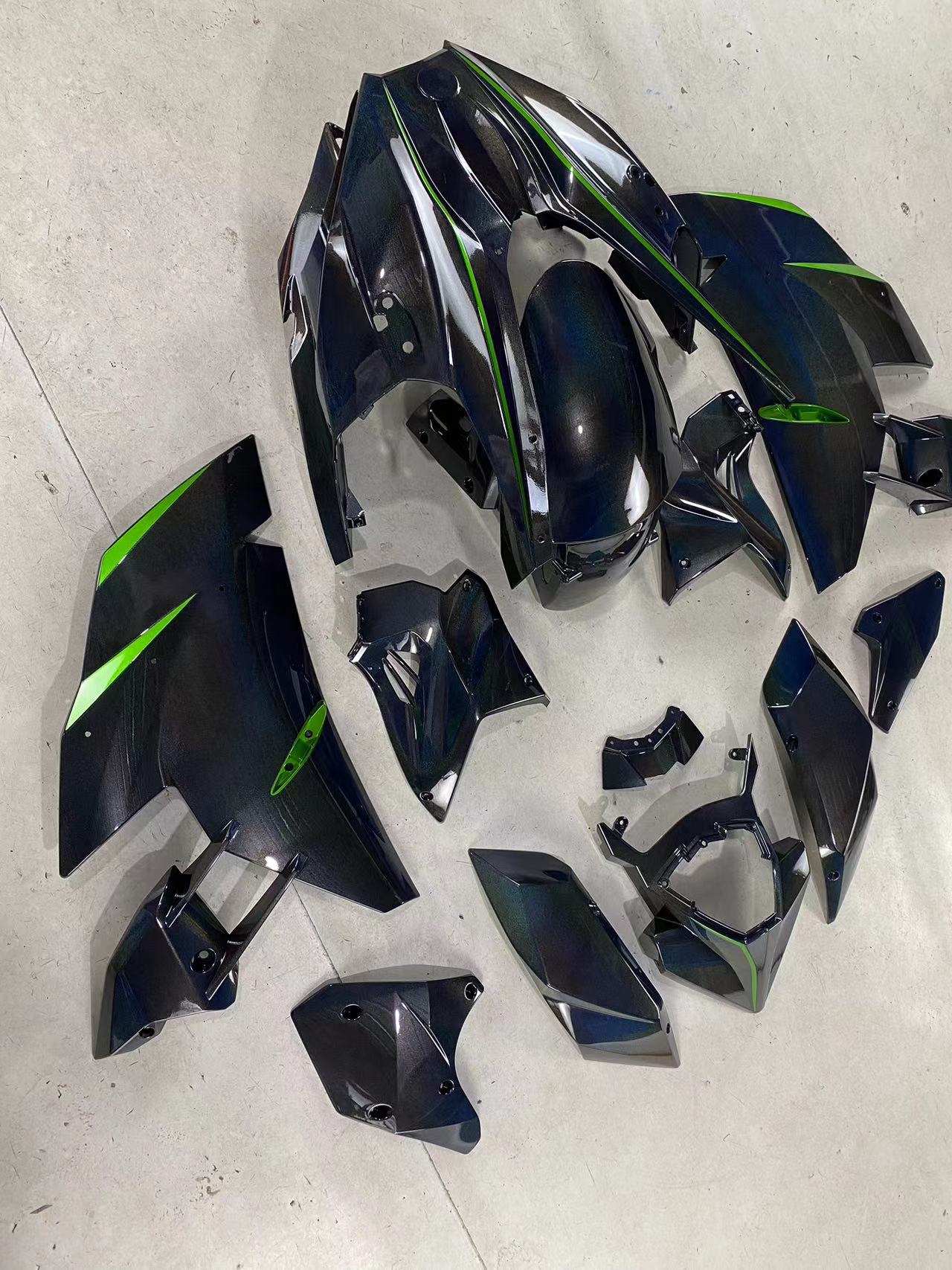 Amotopart 2015-2022 Kawasaki Ninja H2 Rainbow Fairing Kit