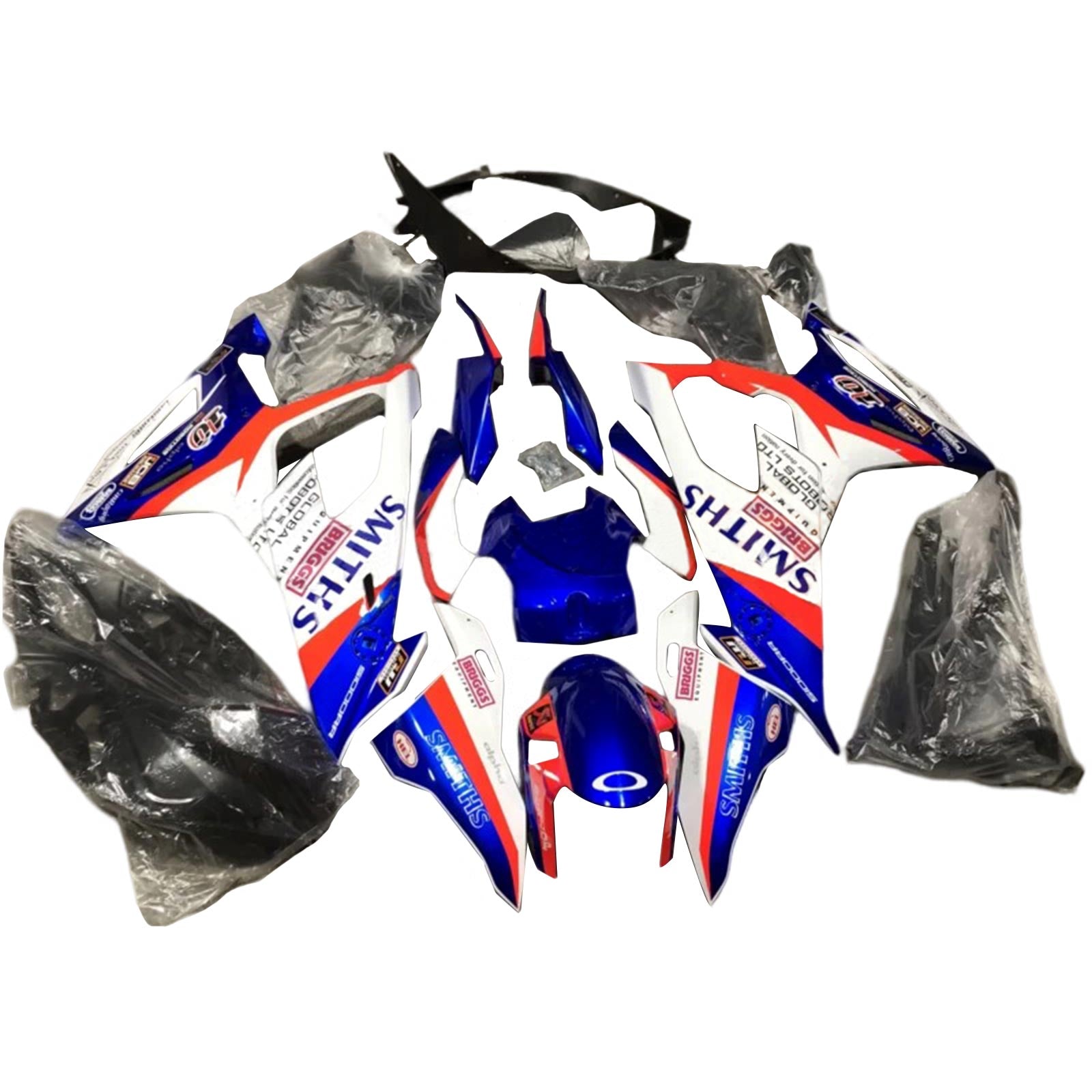 Amotopart BMW S1000RR 2019-2022 Blue&Red Style4 Fairing Kit