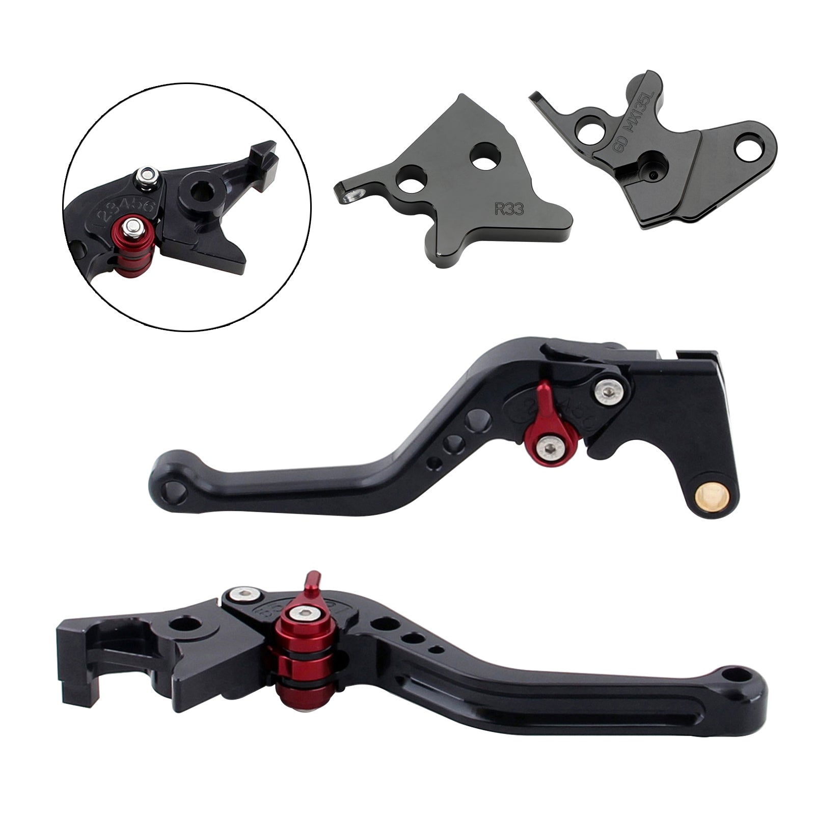 Yamaha YBR125 2005-2014 Nouveau levier de frein à embrayage court