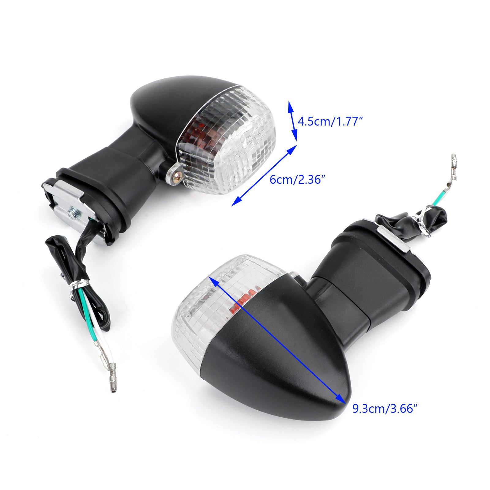 Kawasaki ZX-6R 7R 9R 12R EX 500R NINJA GPZ ZR-X ZX-R Front Turn Signal Clear