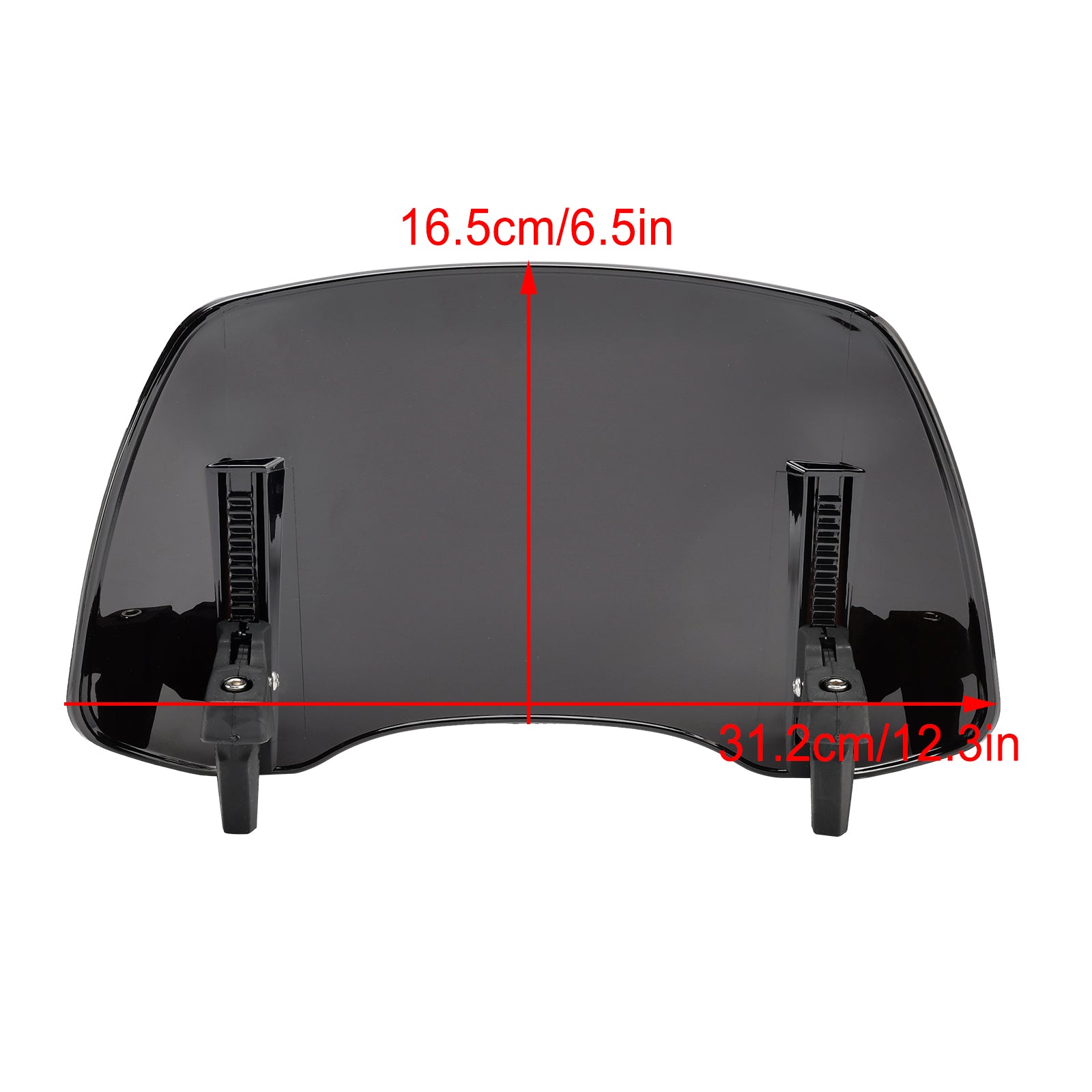 Universal Adjustable Windshield Clip On Wind Screen Deflector Extension Spoiler