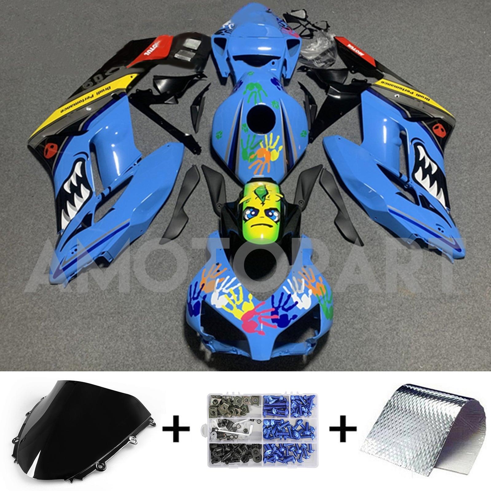 Amotopart 2004-2005 Honda CBR1000RR Blue s grafickou kapotou