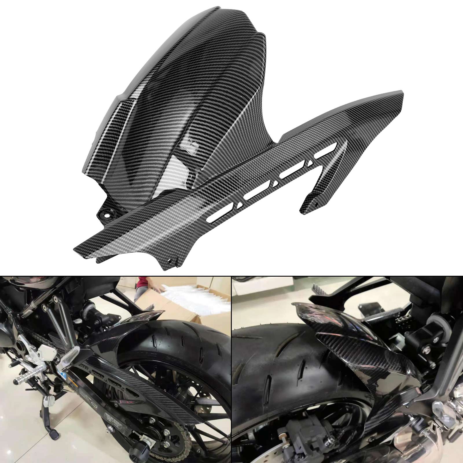 17-24 KAWASAKI Z900 Z900RS motocicleta guardabarros trasero abrazador de llantas guardabarros carbono