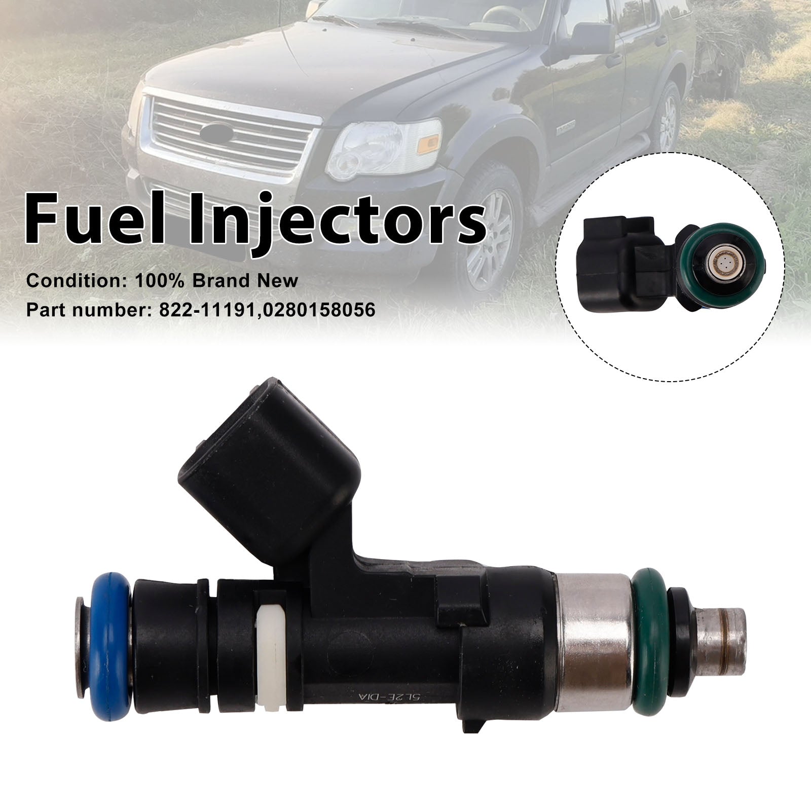 Injecteurs de carburant Mercury Mountaineer Ford 822-11191 0280158056