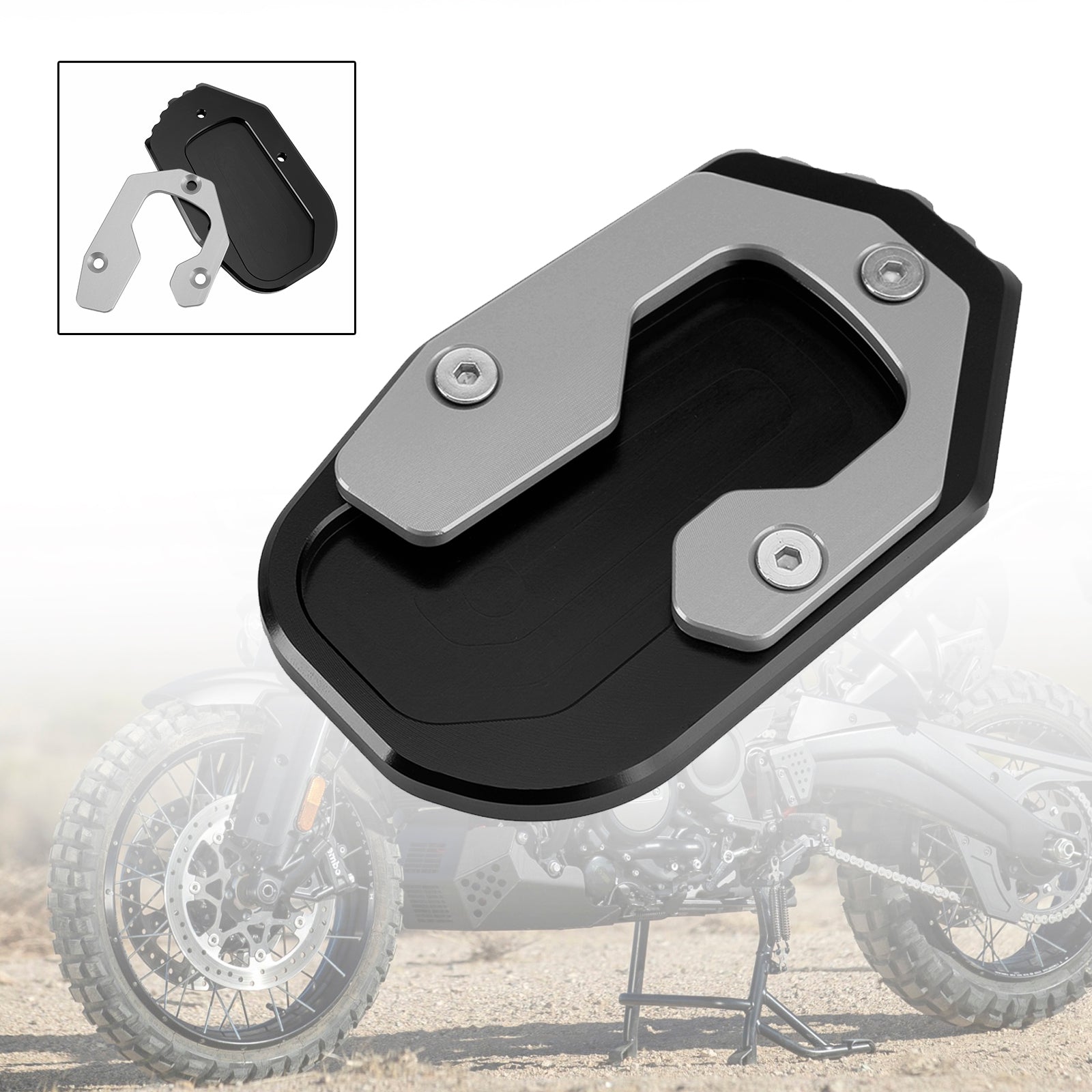 Kickstand Enlarge Plate Pad passend für Pan America 1250 2021–2022