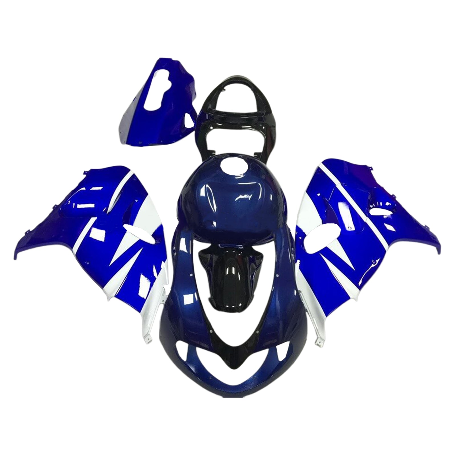 Amotopart 1998–2003 TL1000R Suzuki Blue&amp;White Style5 Verkleidungsset