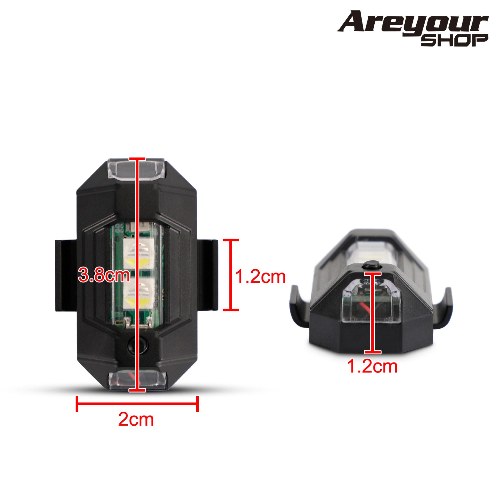 USB charging rechargeable LED flash motorcycle drone aircraft Warning light