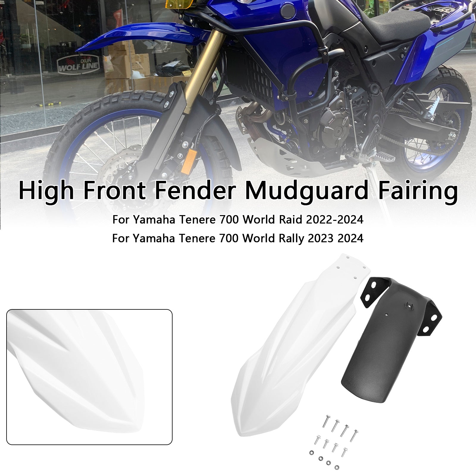 2019-2024 Yamaha Tenere 700 High Front Fender Mudguard Fairing