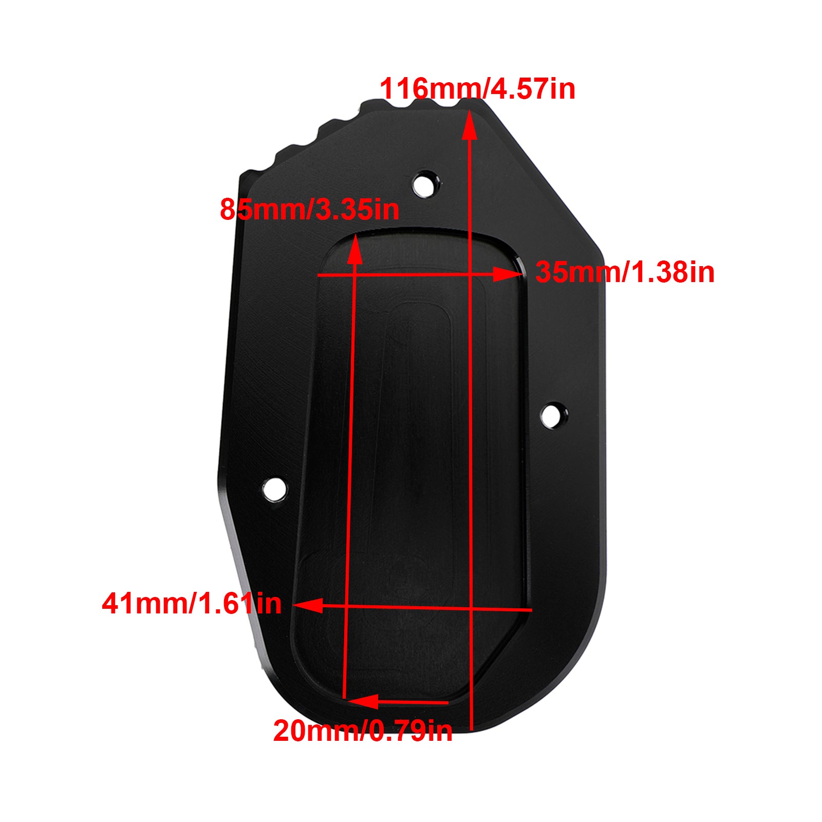 Kickstand Enlarge Plate Pad passend für Pan America 1250 2021–2022