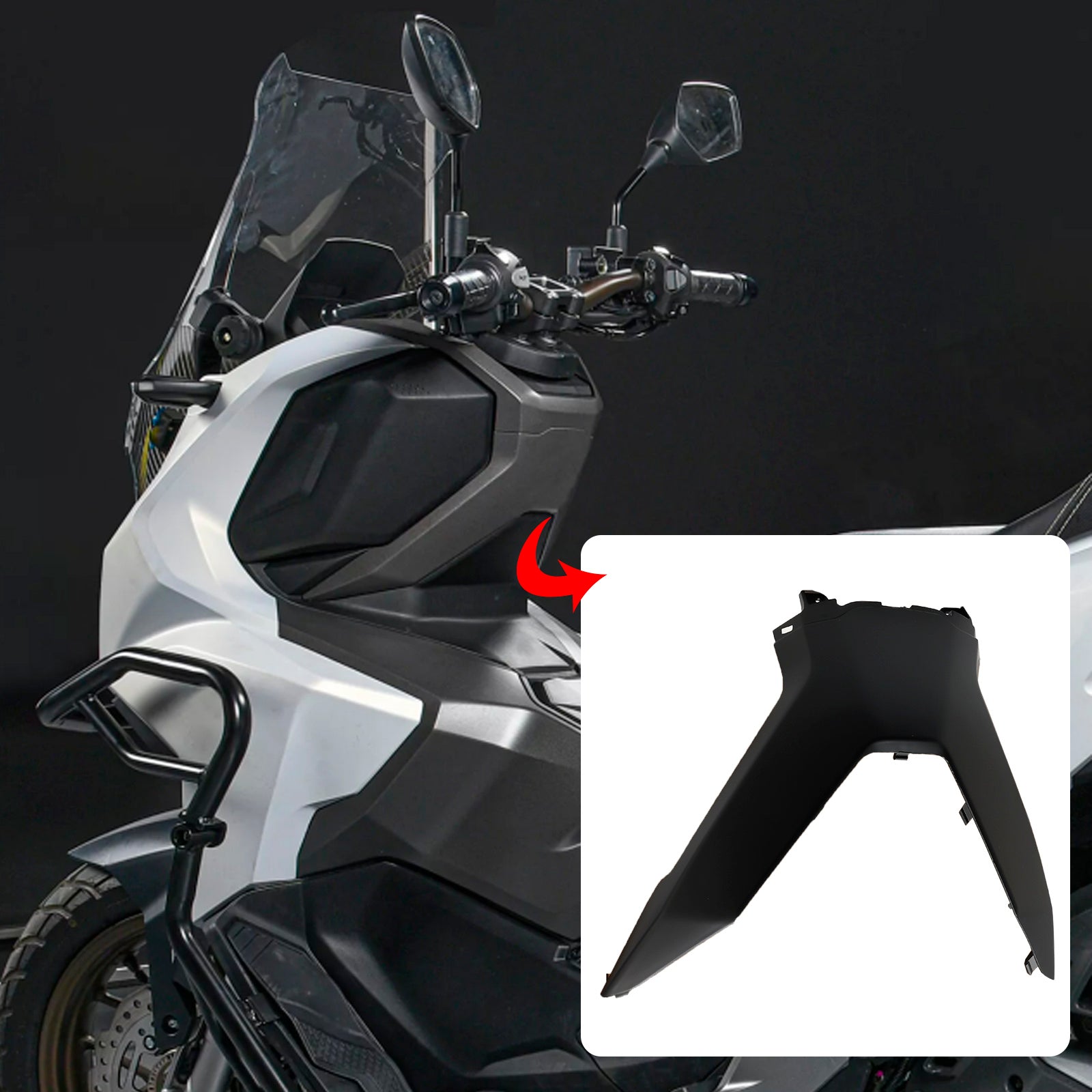 23-24 Honda Adv 160 Lenker Fahrer Obere Abdeckung Verkleidungen