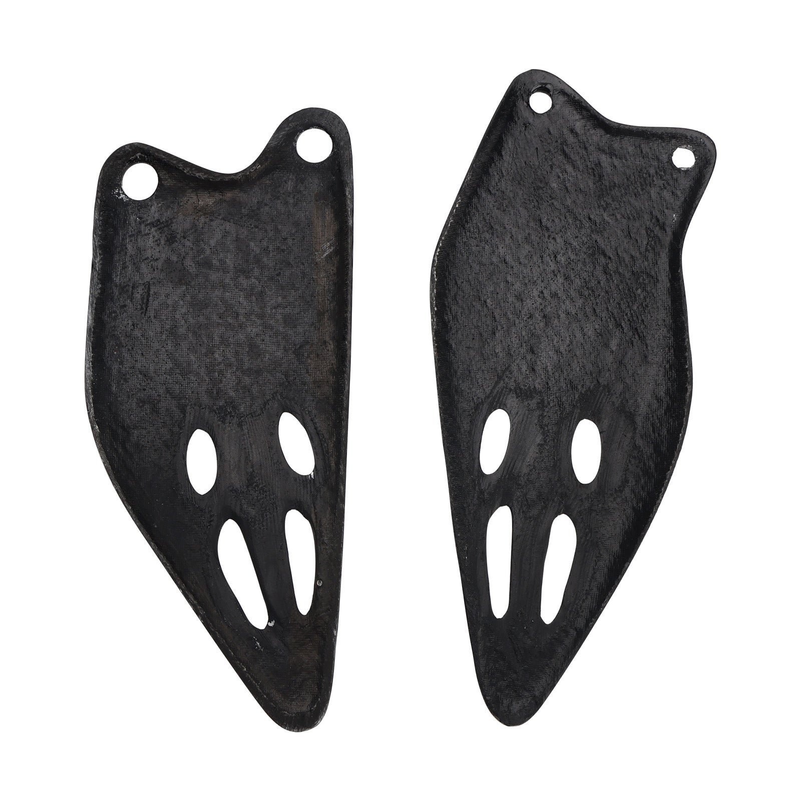 Kawasaki ZX-6R 636 2019-2025 Placa de proteção para pés em fibra de carbono real