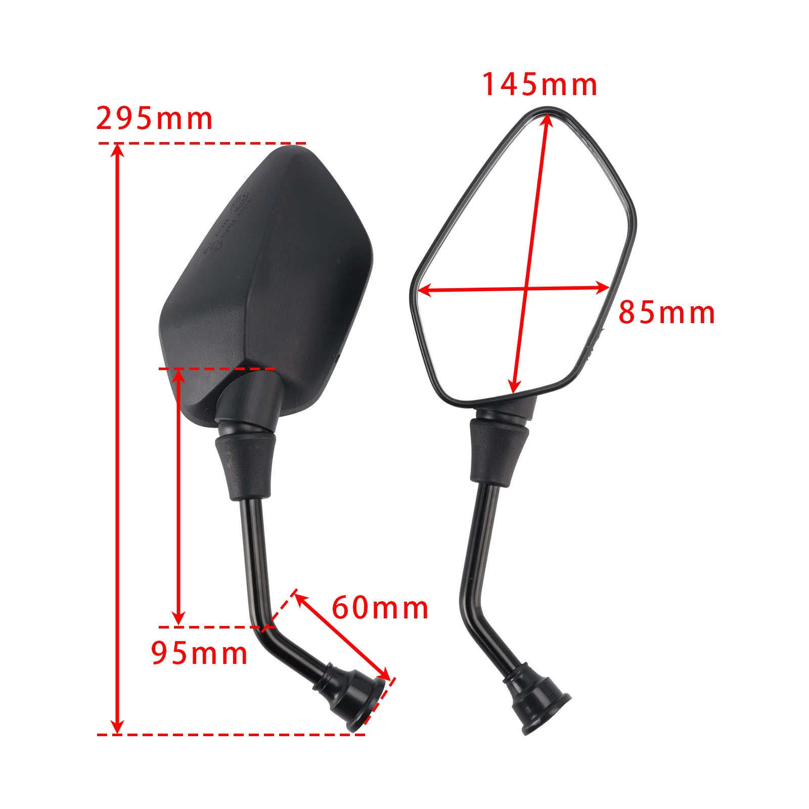 2011-2020 Honda VFR 800 X Crossrunner Rearview Mirror LH & RH PAIR