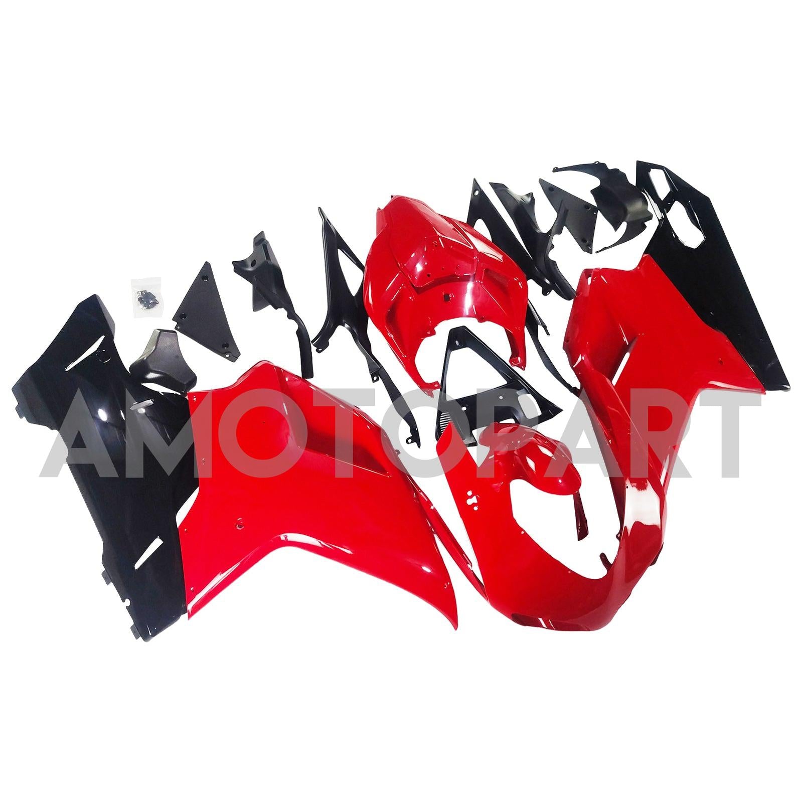 Amotopart All Years Ducati 1098/1198/848 Red Black Fairing Kit