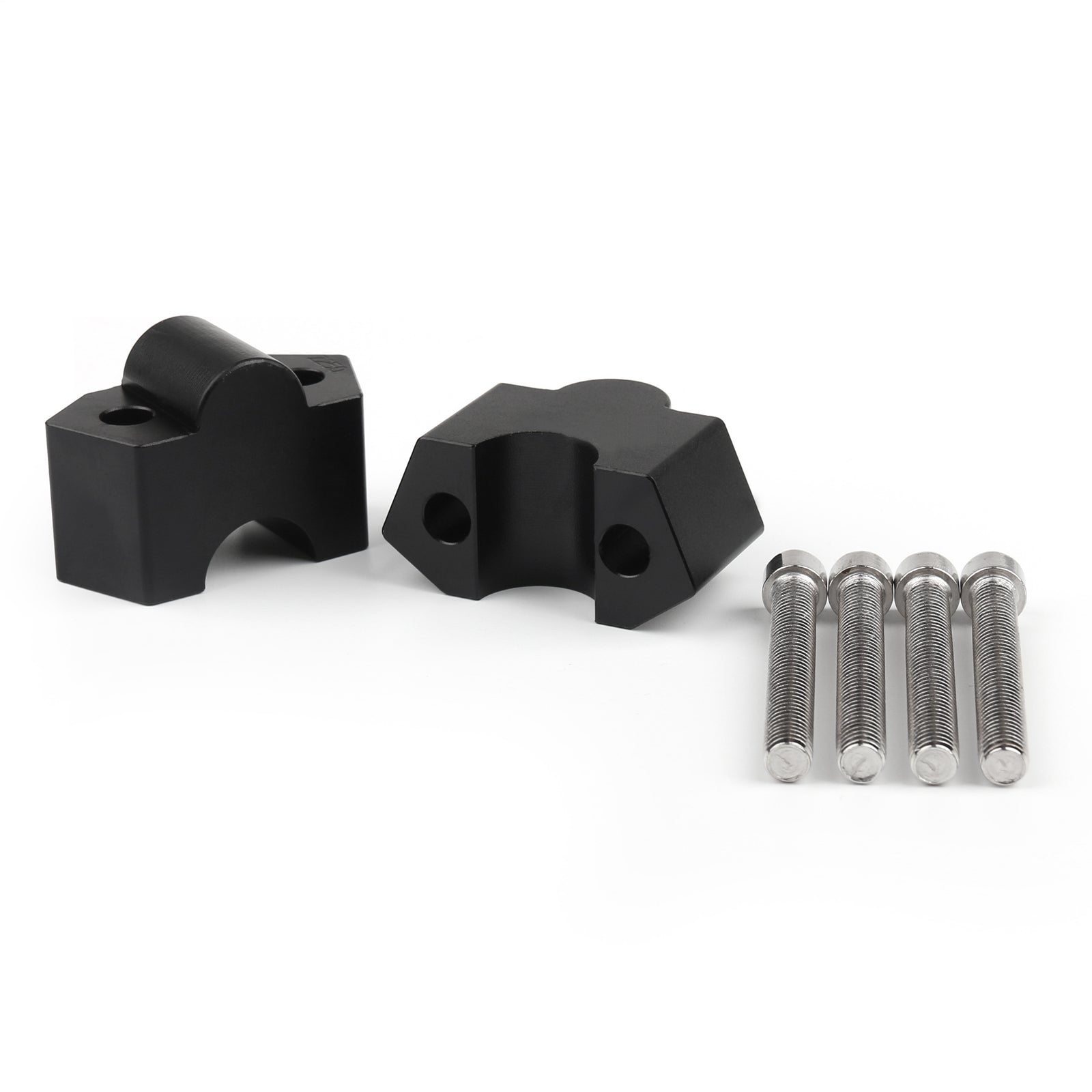 Kawasaki Z250 BLK Aluminum 7/8" 22mm Motorcycle HandleBar Riser Mount Clamps