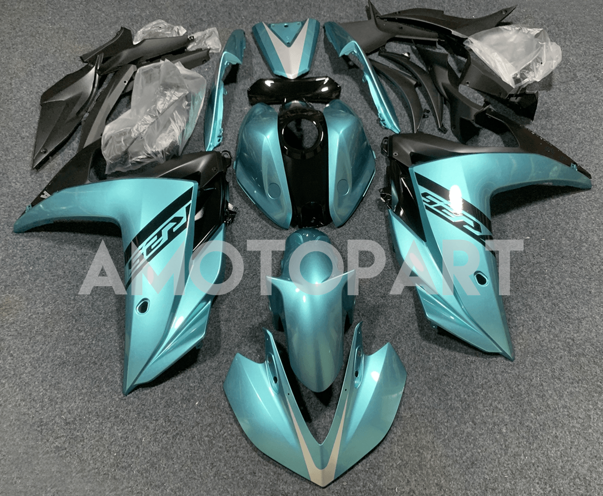 Amotopart Yamaha YZF-R3 2014-2018 R25 2015-2017 Kit de carenagem azul claro