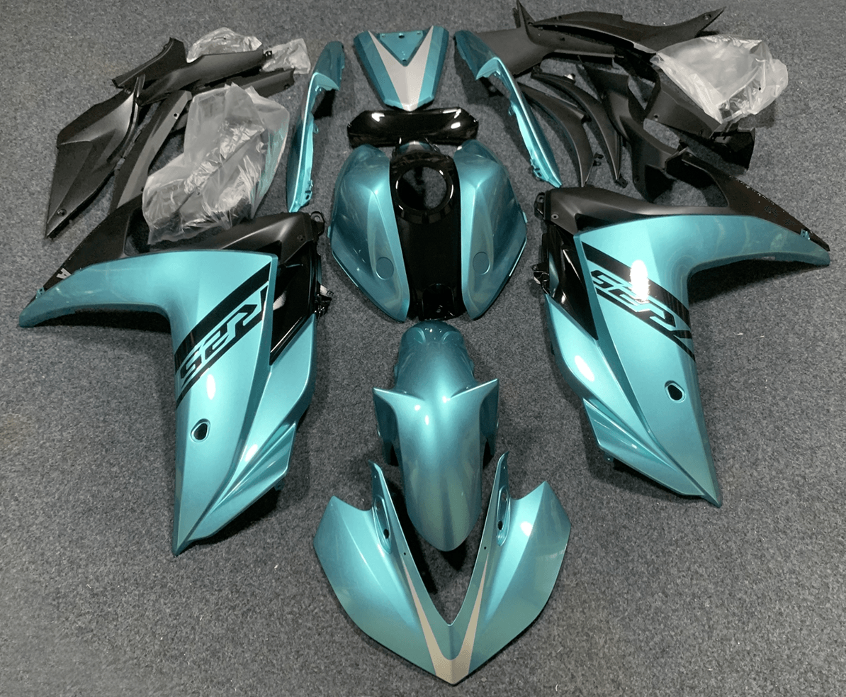 Amotopart Yamaha YZF-R3 2014-2018 R25 2015-2017 Kit de carenado azul claro