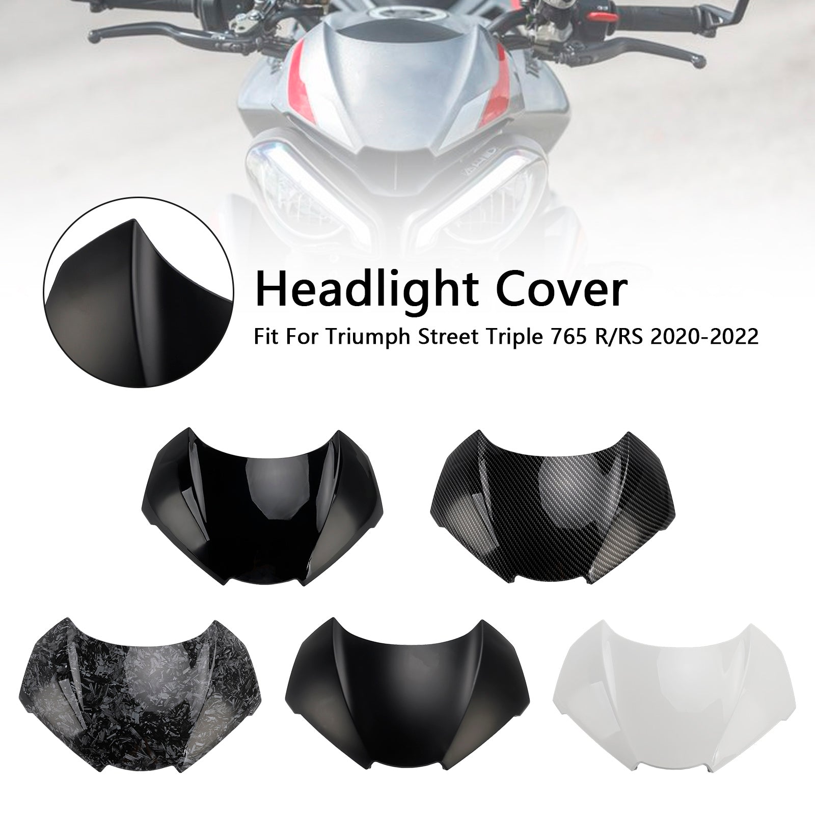 2020-2022 Street Triple 765 R/RS Front Nose Headlight Cover Fairing