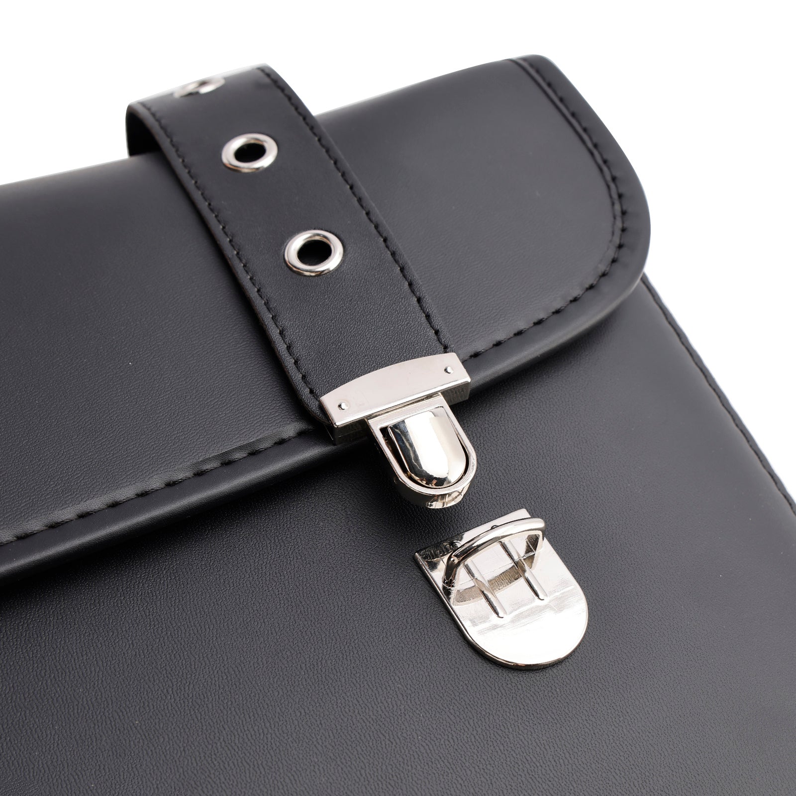 Universal Saddlebag Slagera Storage Tail Bagage PU Bagage Black 20L para Motorcycle