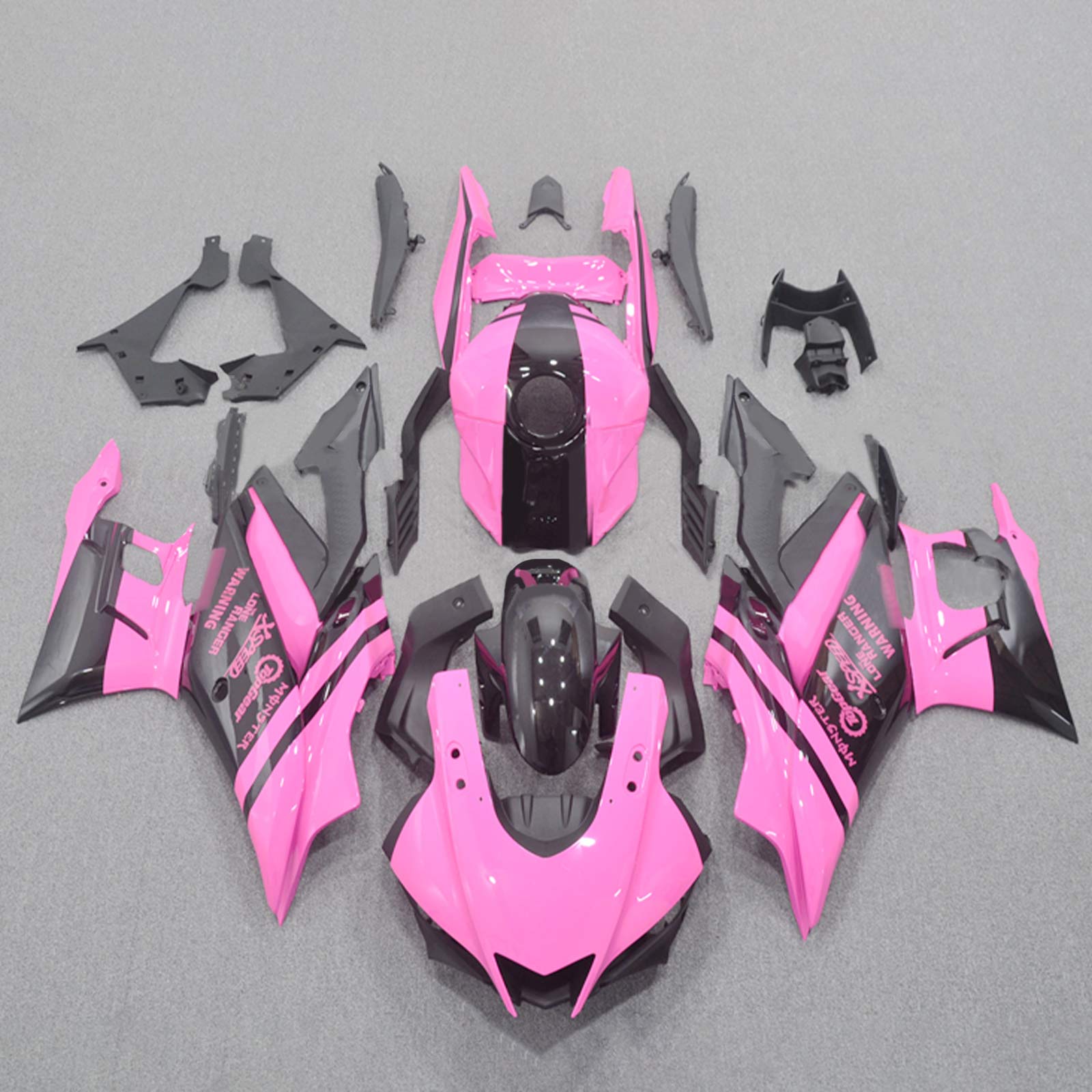 Amotopart 2022-2023 Yamaha YZF-R3 R25 Pink Fairing Kit