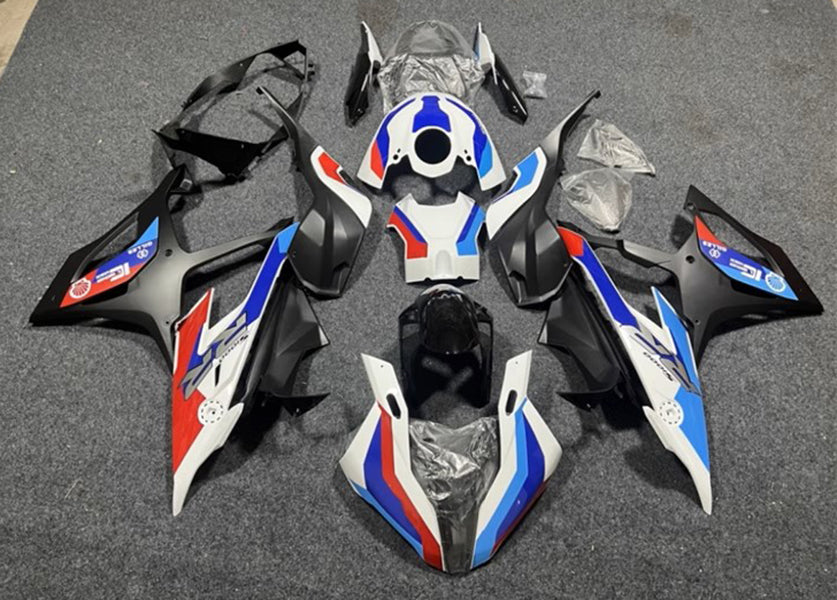 Amotopart 2019-2022 BMW M1000RR S1000RR Kit de carenado negro blanco azul