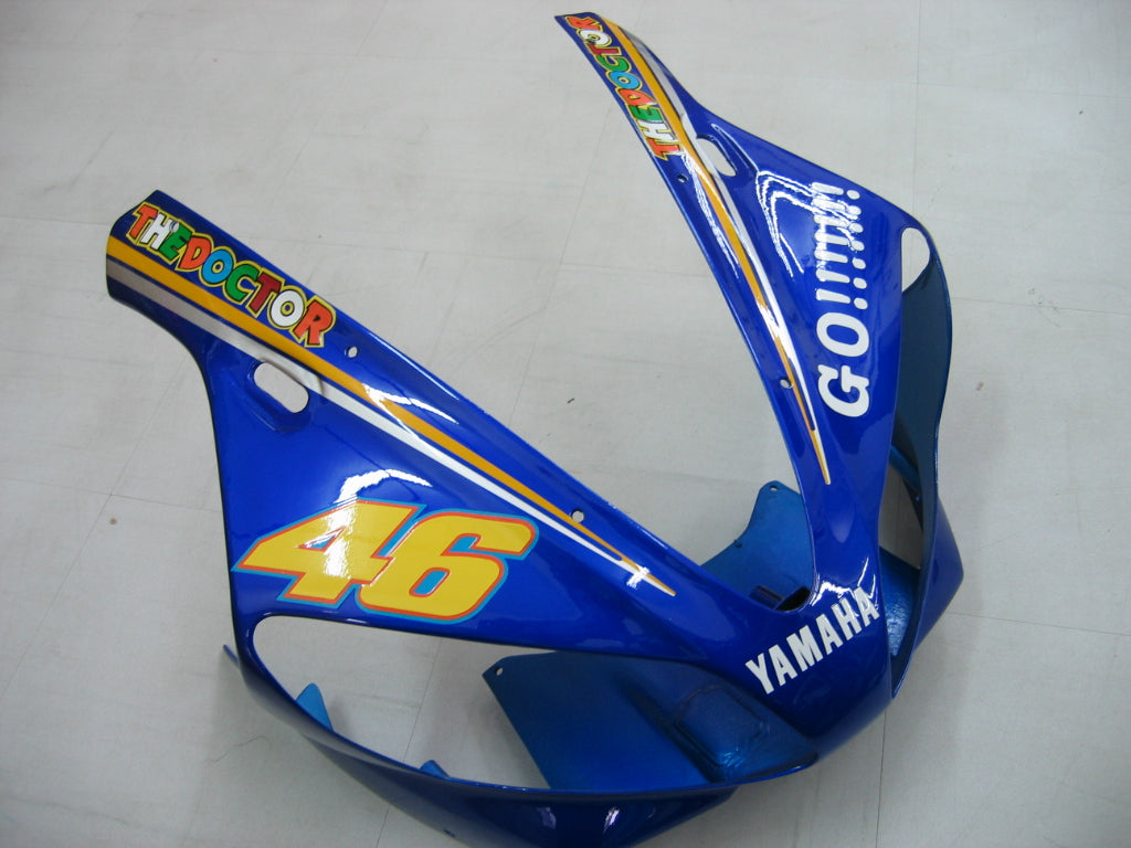 Amotopart 2000-2001 Yamaha YZF 1000 R1 Blue&White Style1 Fairing Kit