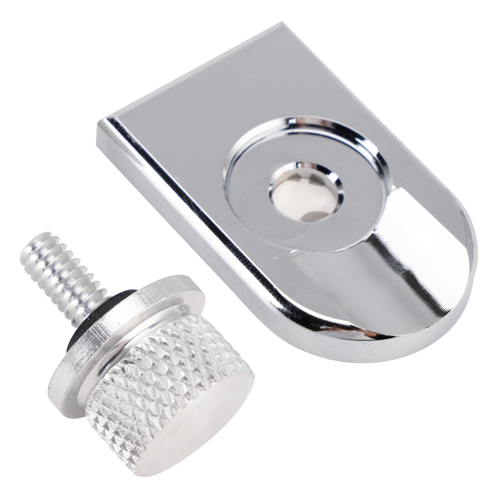 1997-2022 Sportster Xl883 Xl1200 Silver Rear Seat Bolt Screw Tab Plate Kit