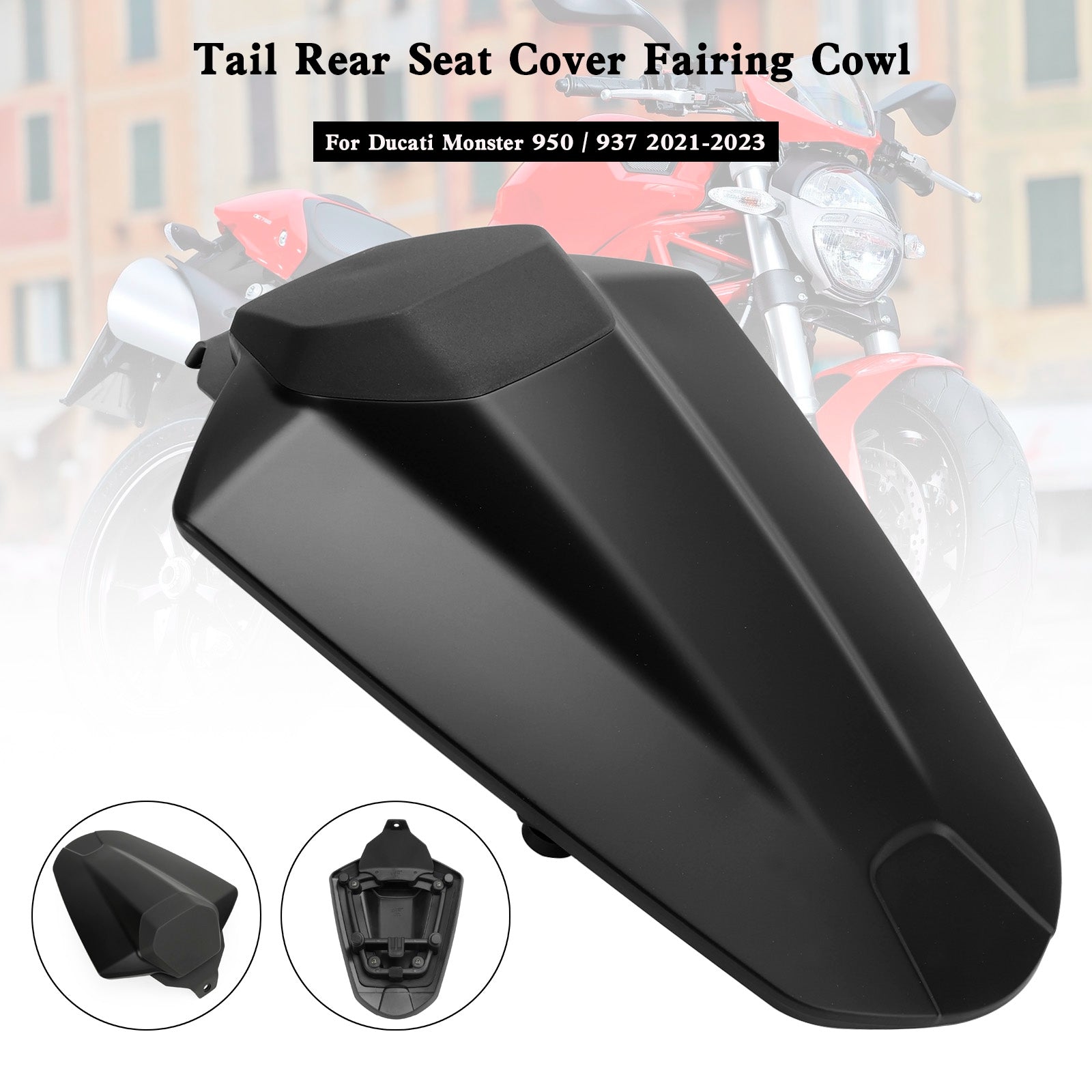 2021-2023 Ducati Monster 950 937 Couverture de siège arrière Capot de carénage