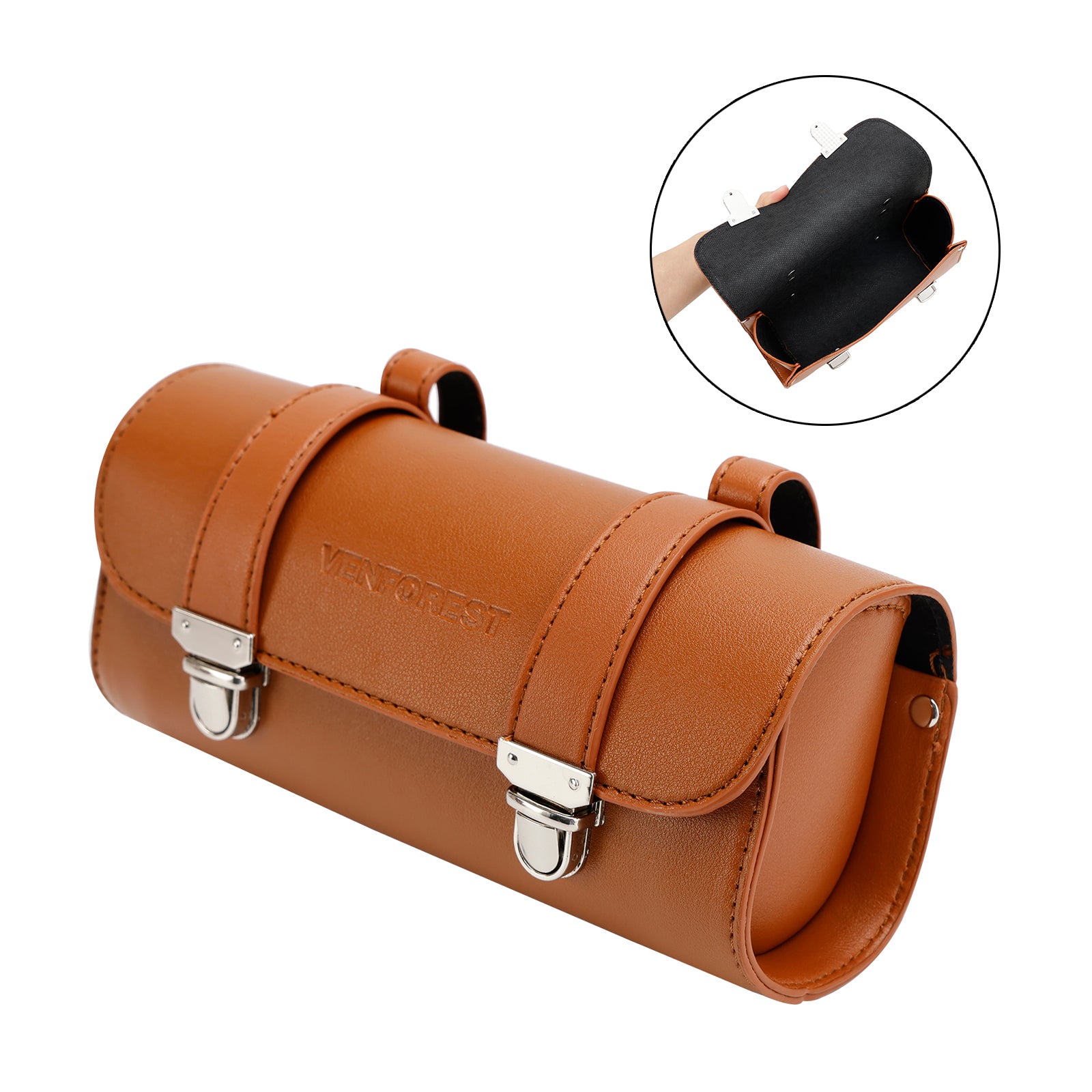 Pu Front Tool Bag Saddlebag Handlebar Luggage Thicken Fits For Scooter Motor