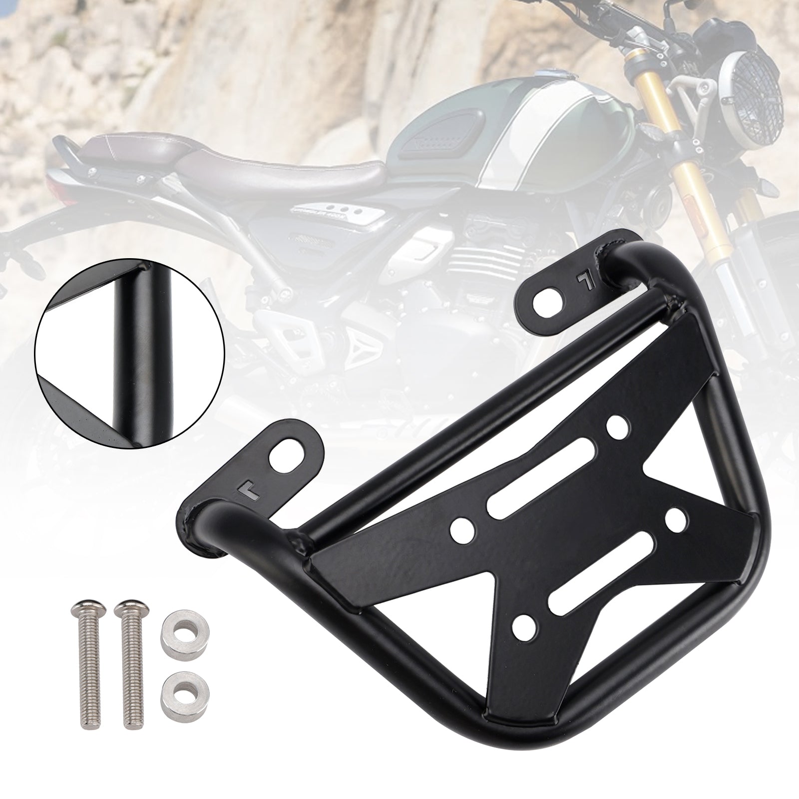 2024-2025 Scrambler 400X Speed 400 T4 Right Saddlebag Support Mounting Bracket Racks
