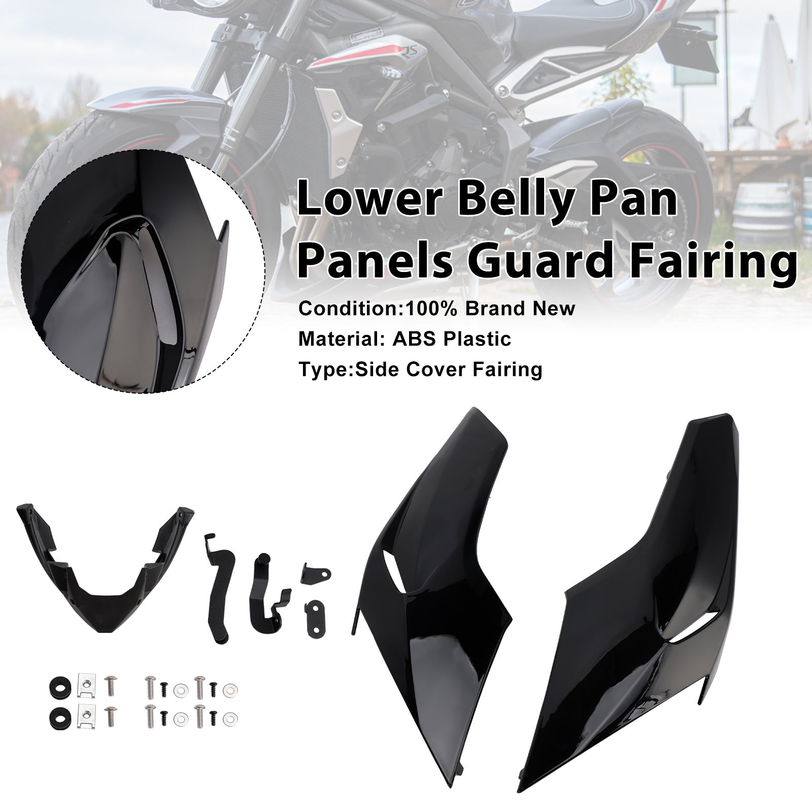 2020-2022 Street Triple 765 R/RS Lower Belly Pan Panels Guard Fairing