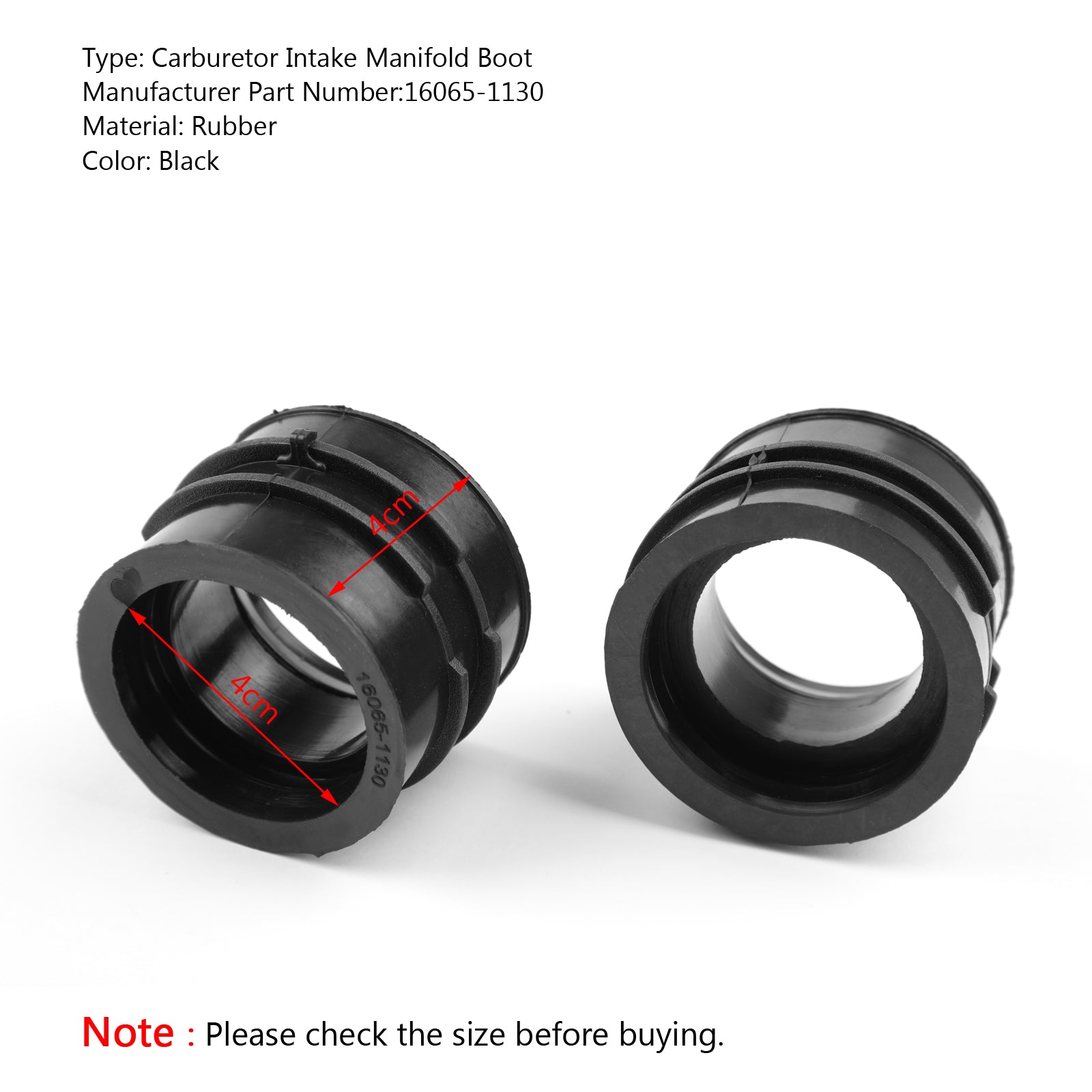 97-05 Kawasaki EX400 EX-4 EX500 ER500 Carburetor Holder Intake Manifold Boot