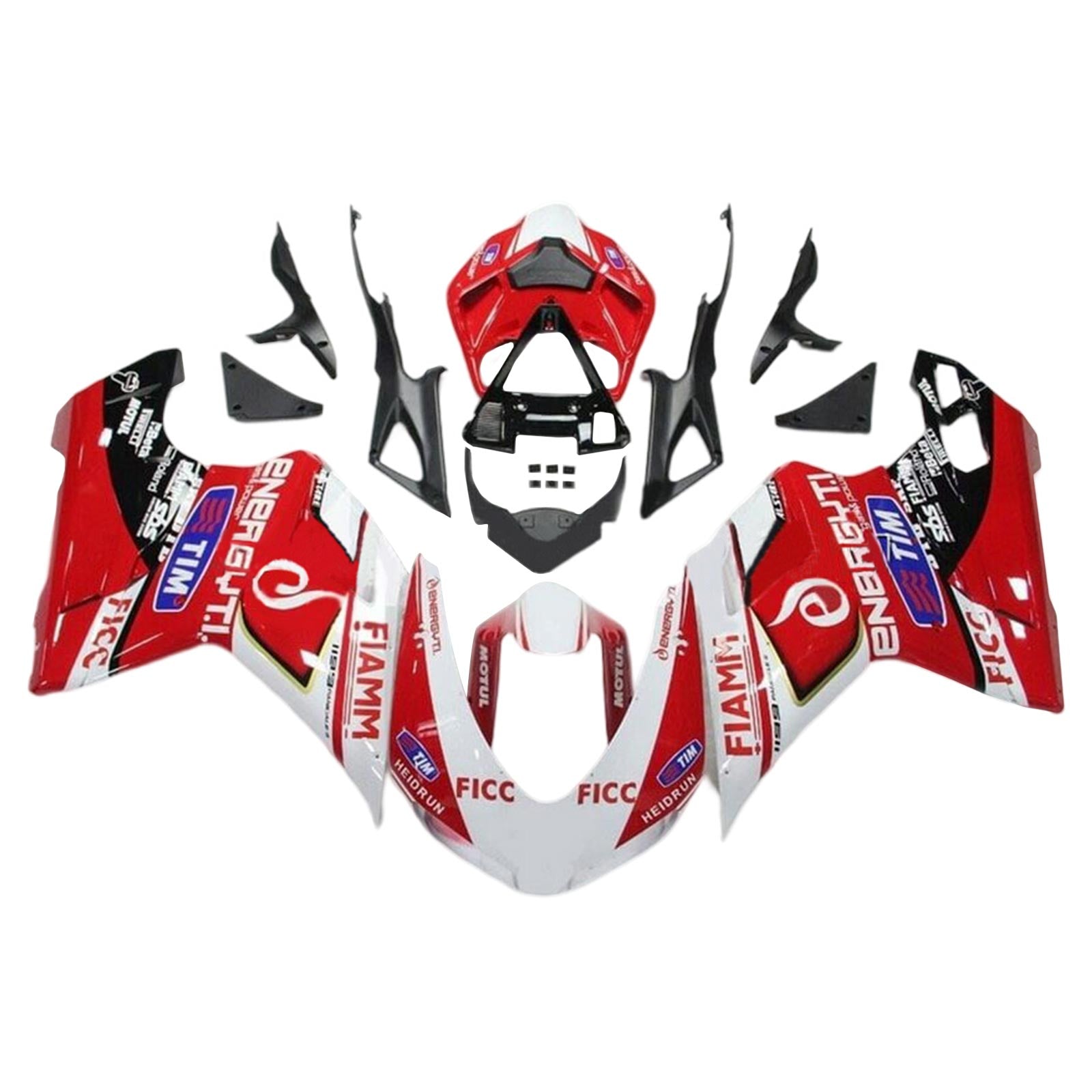 Amotopart 2015-2020 Ducati 1299 959 Kit de carénage rouge Style3