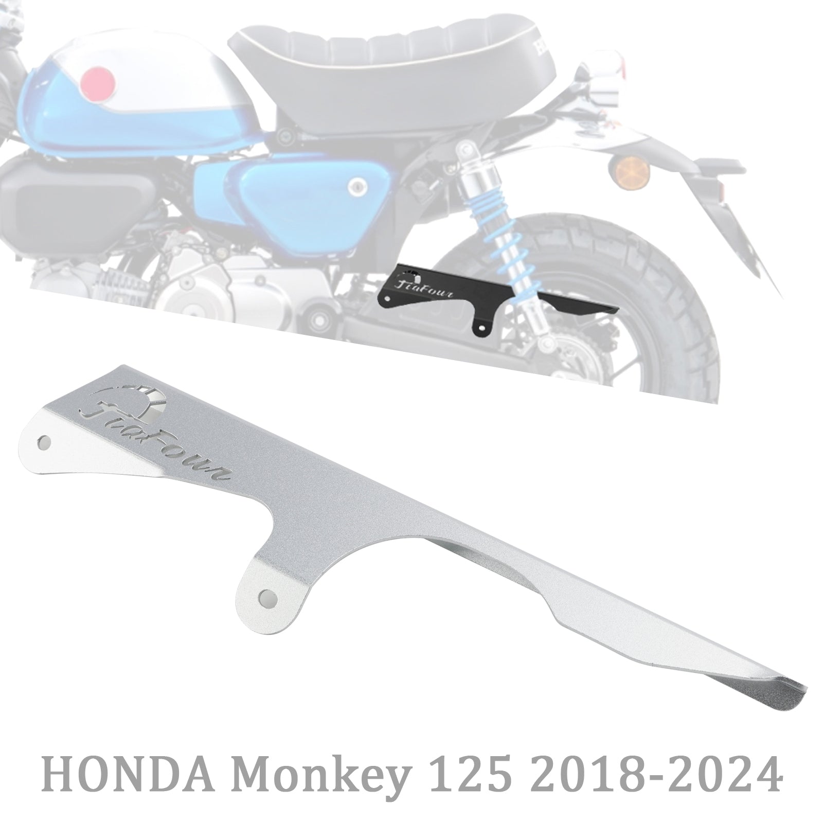 18-24 Protezione della copertura della protezione della catena della corona dentata Honda Monkey 125