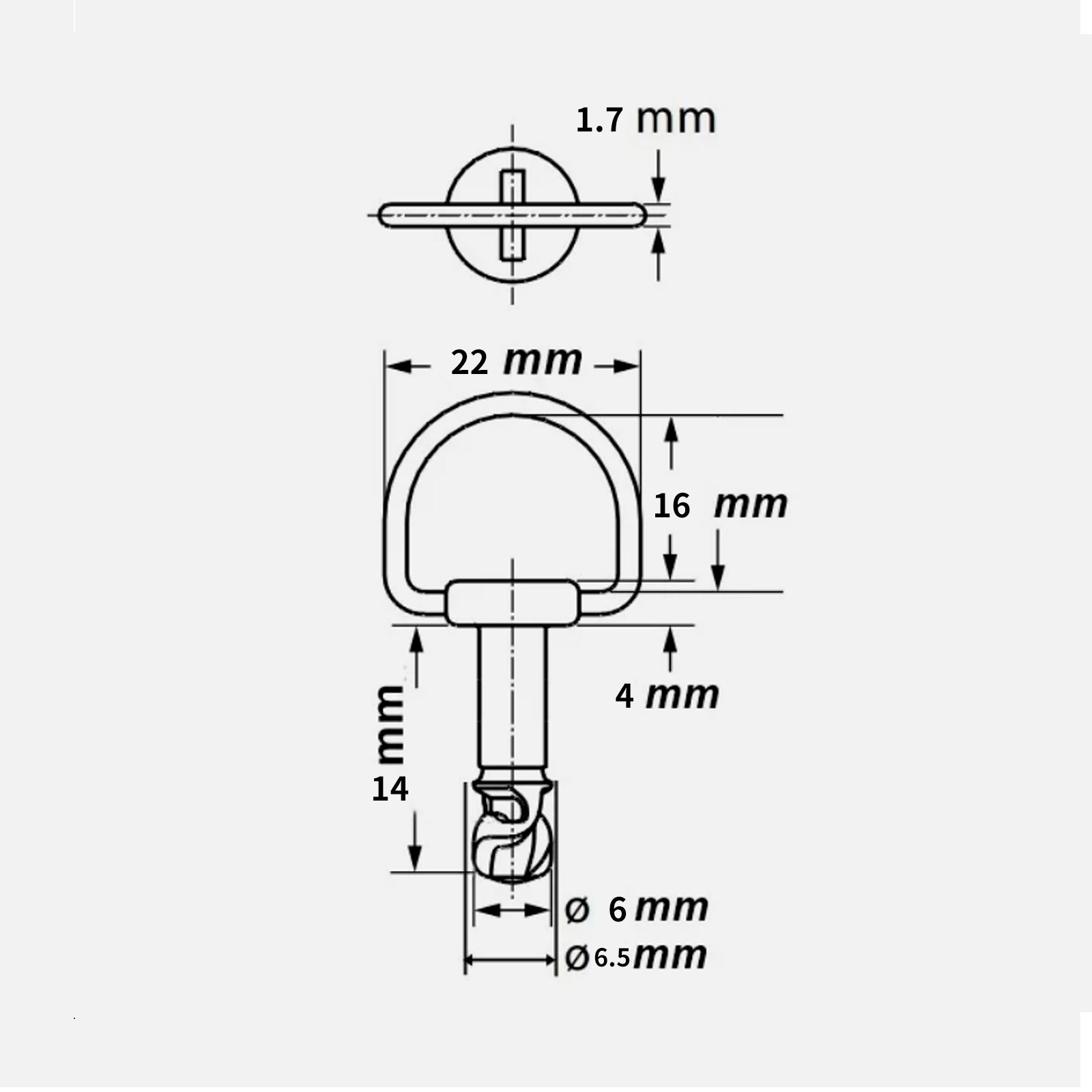 10 Pack D Ring Rychlé uvolnění FAILING FASTENERS QUARNDOUS TOUNL MOTOCYCLE 14MM