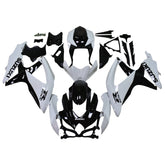 Amotopart 2008-2010 K8 GSXR 600/750 Suzuki White&Black Fairing Kit