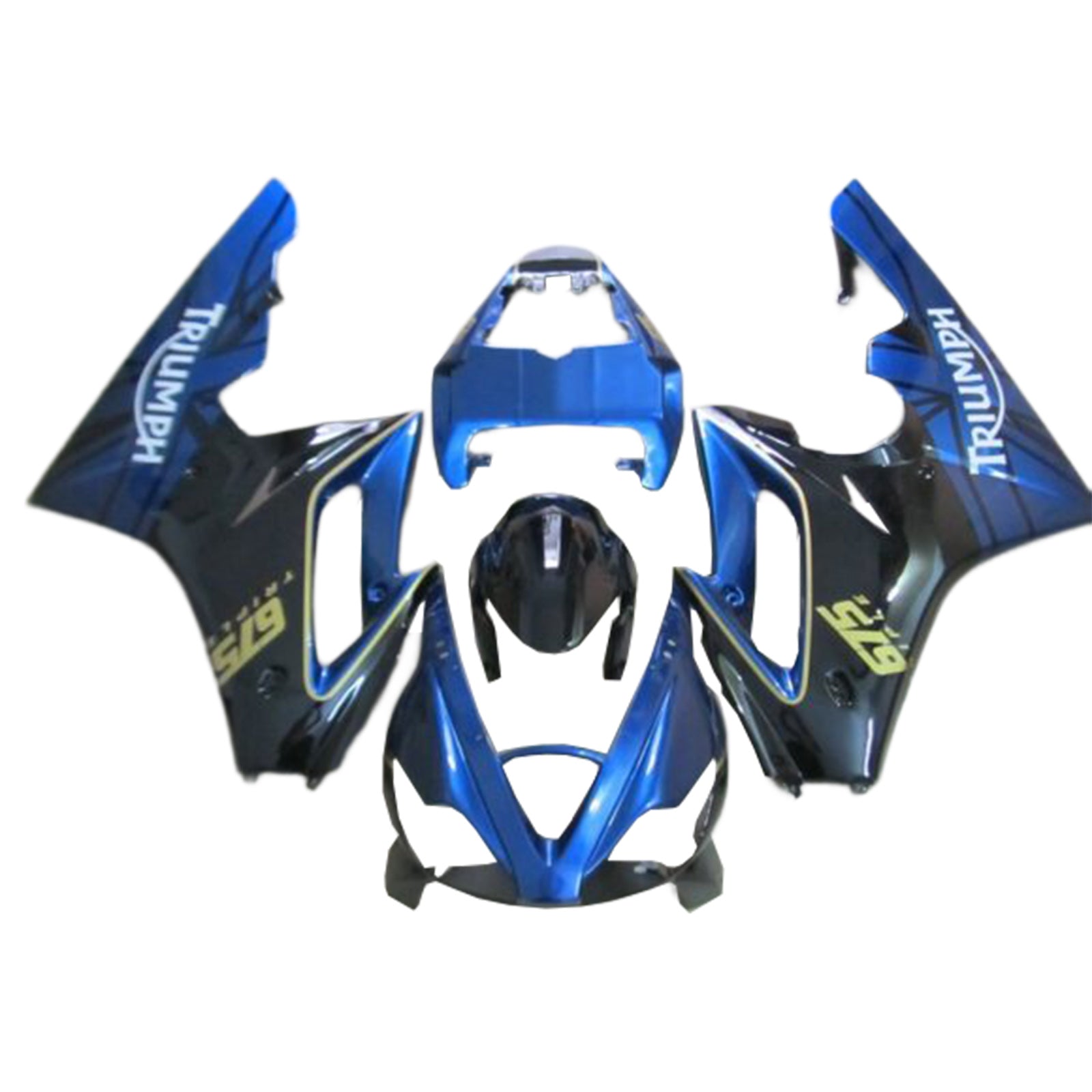 Amotopart 2006-2008 Triumph Daytona 675 Blue Fairing Kit